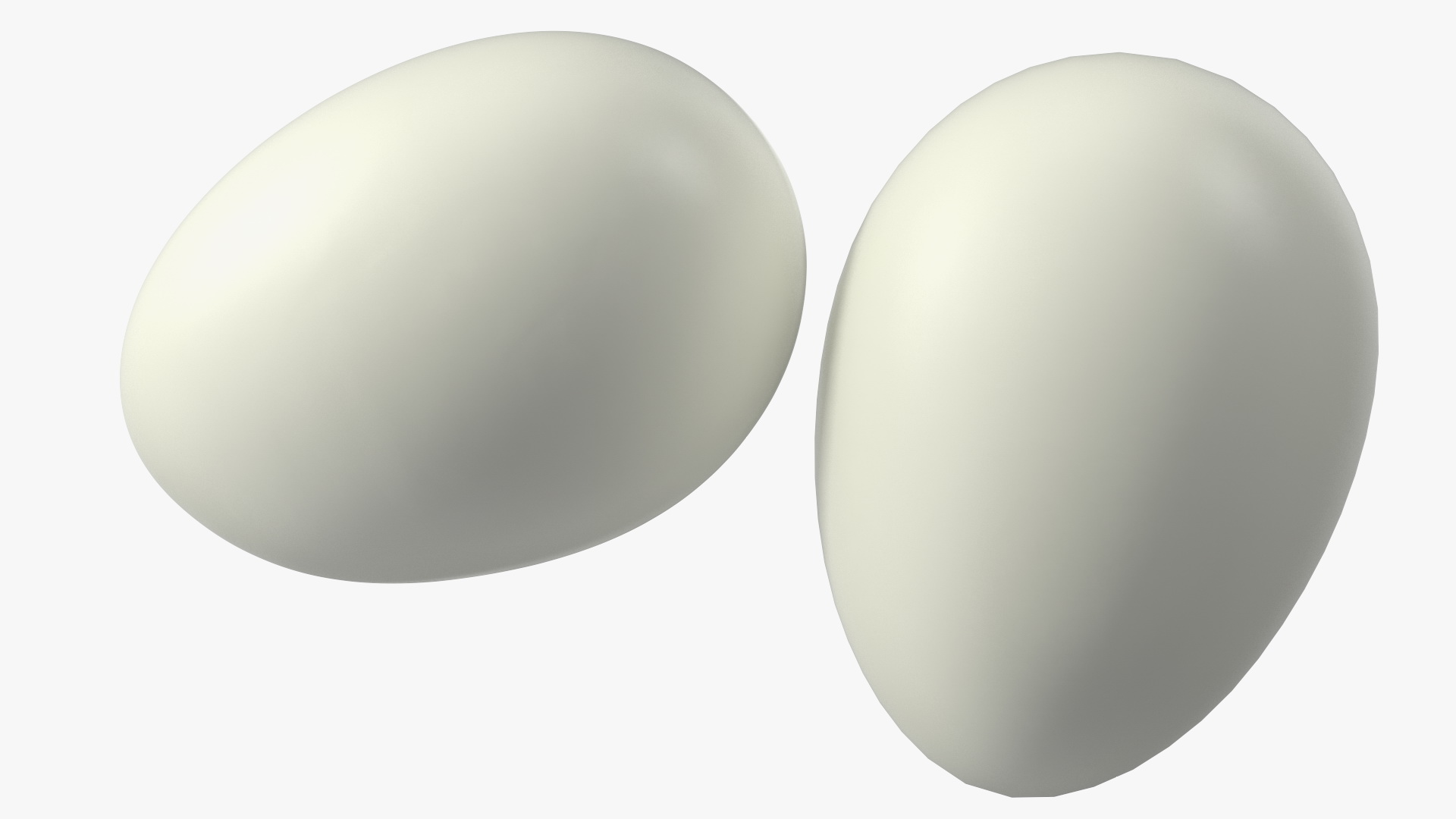 Hard Boiled Egg Halves 3D