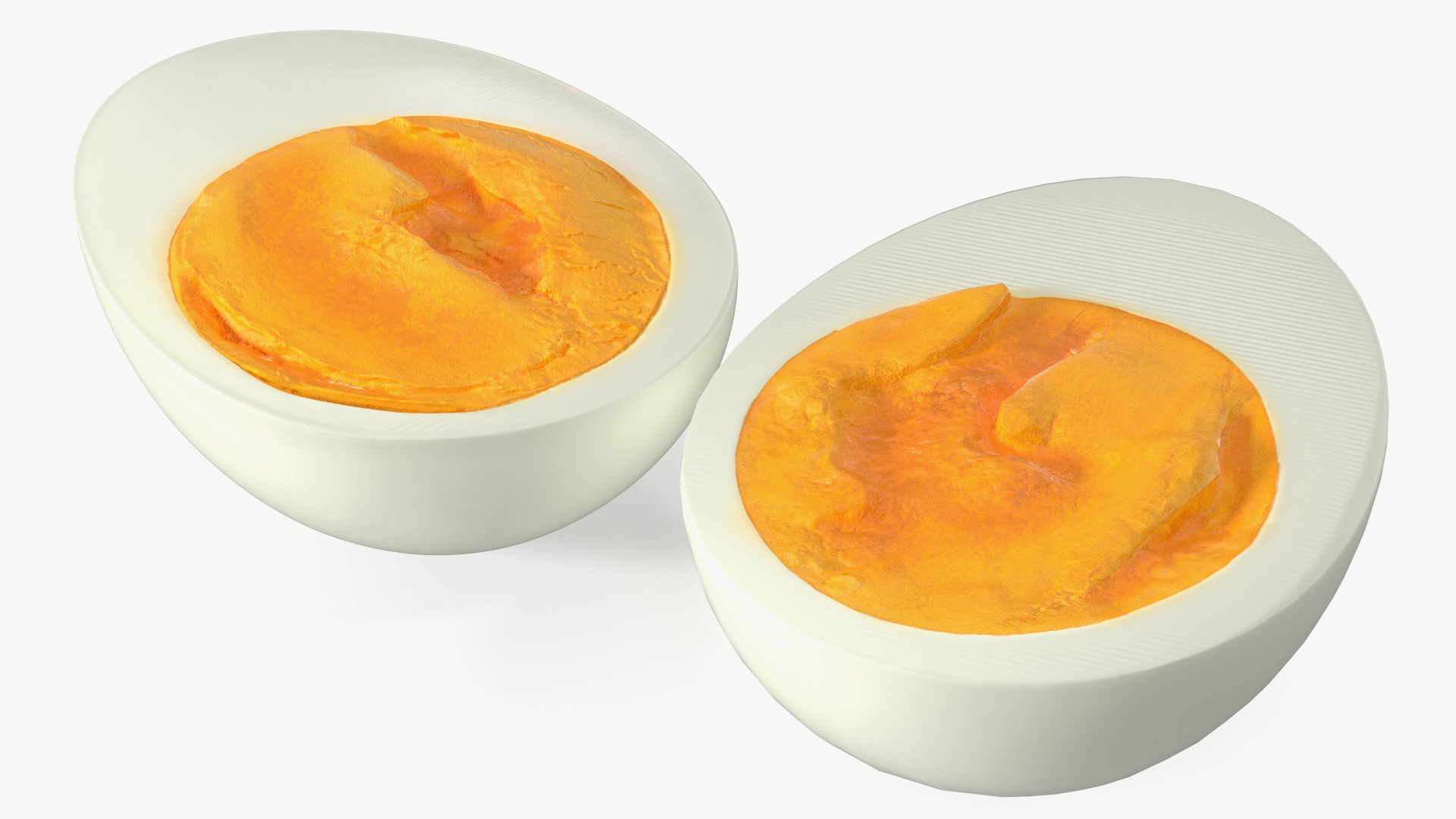 Hard Boiled Egg Halves 3D