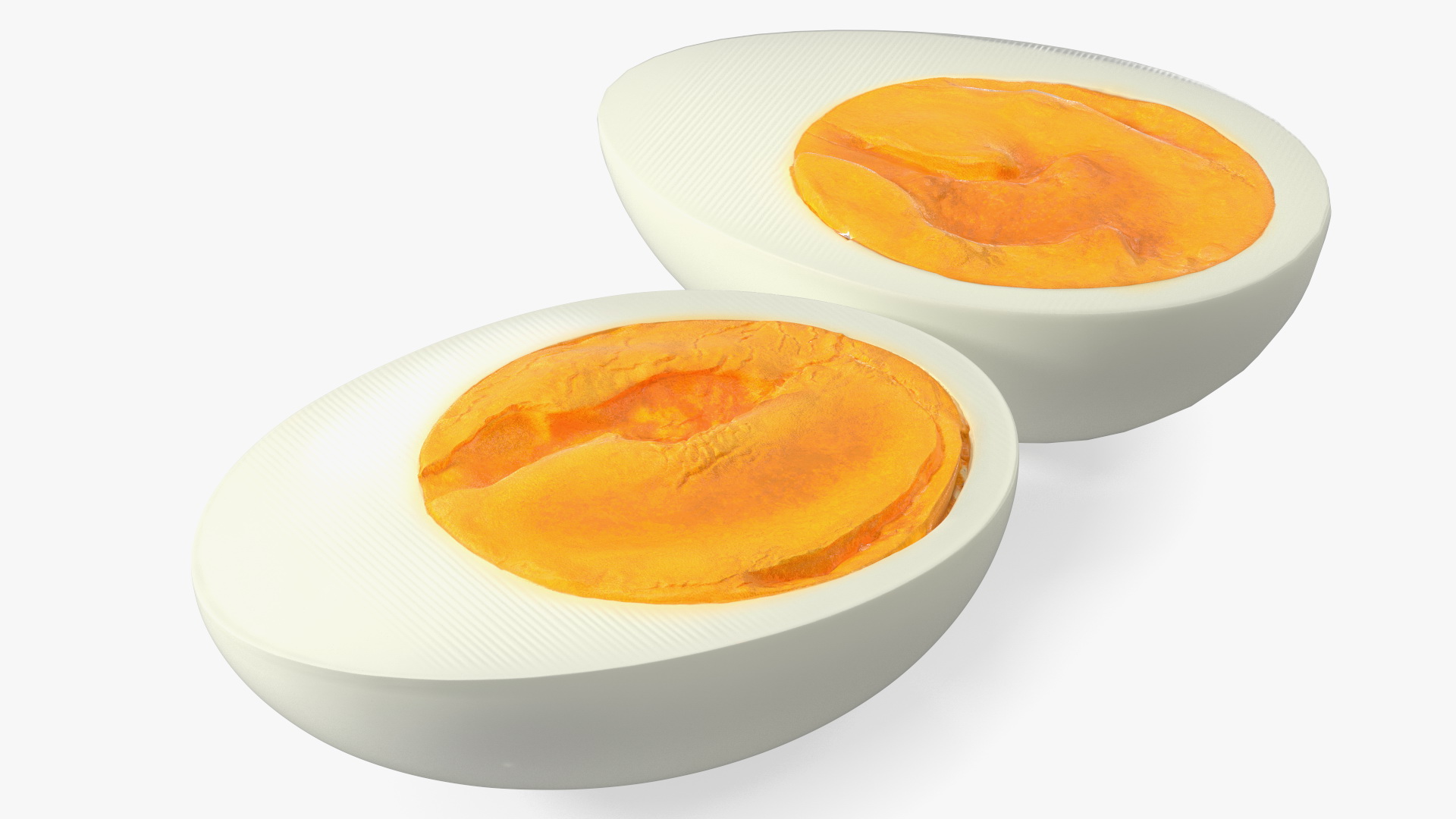Hard Boiled Egg Halves 3D