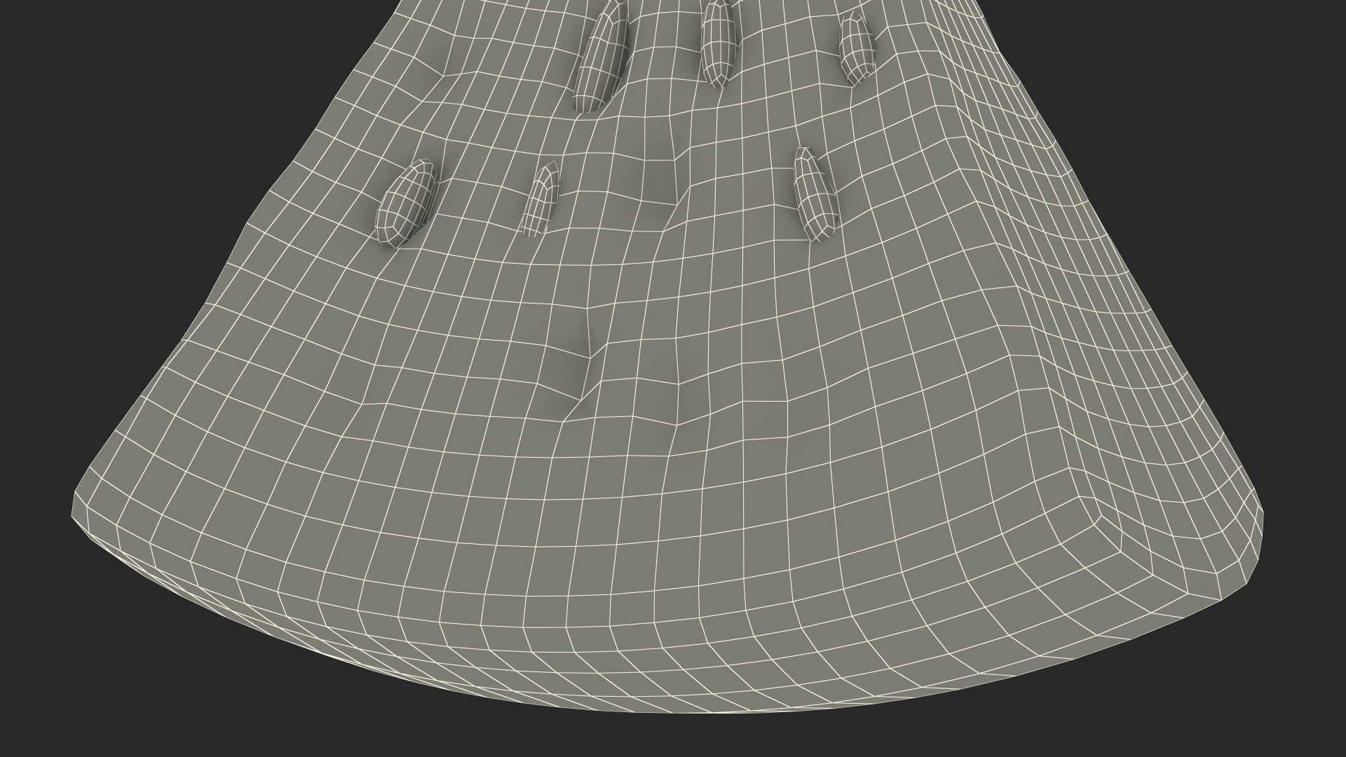 3D Cartoon Piece of Watermelon Slice model