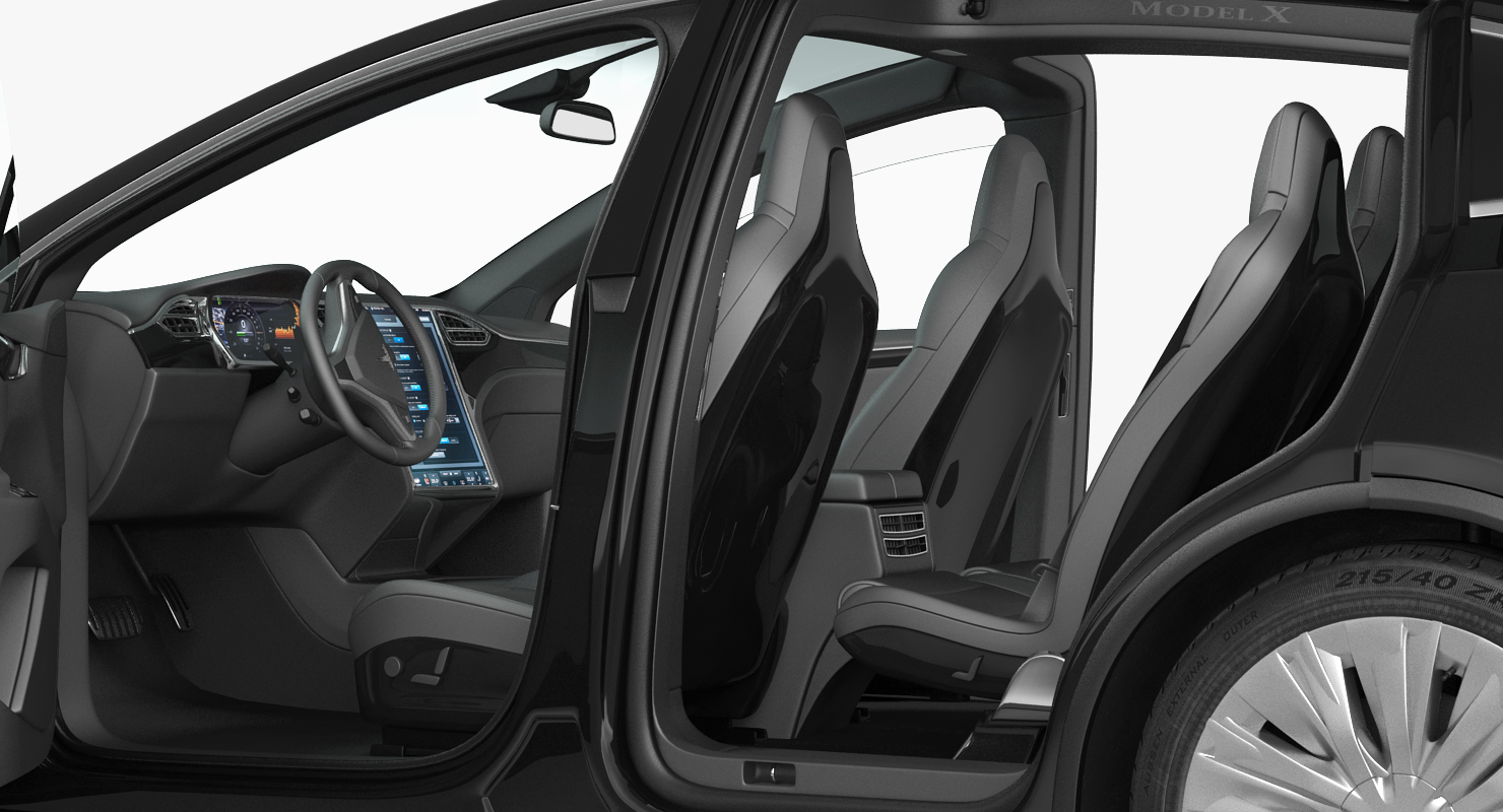 Tesla Model X 75D 2017 3D