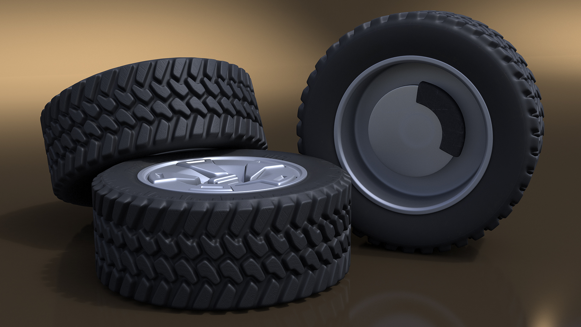 Armored Wheel SUV 3D