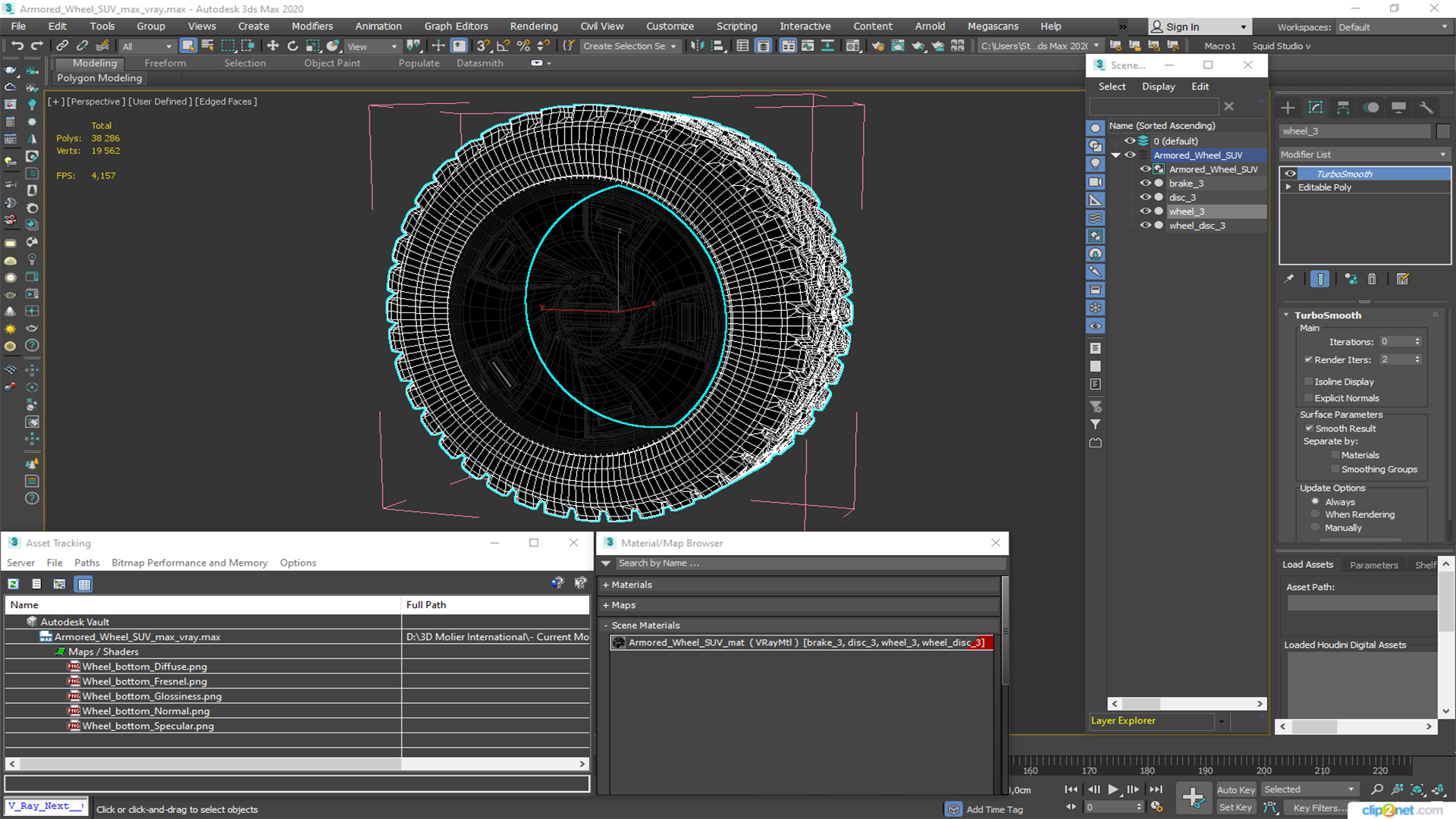 Armored Wheel SUV 3D