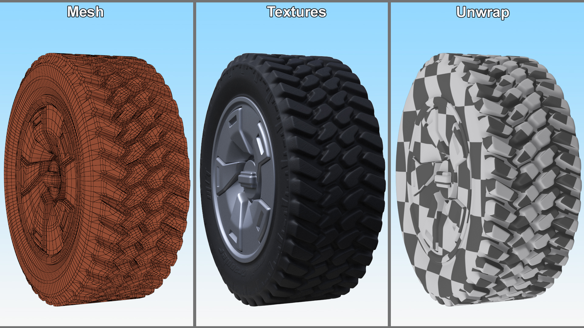 Armored Wheel SUV 3D