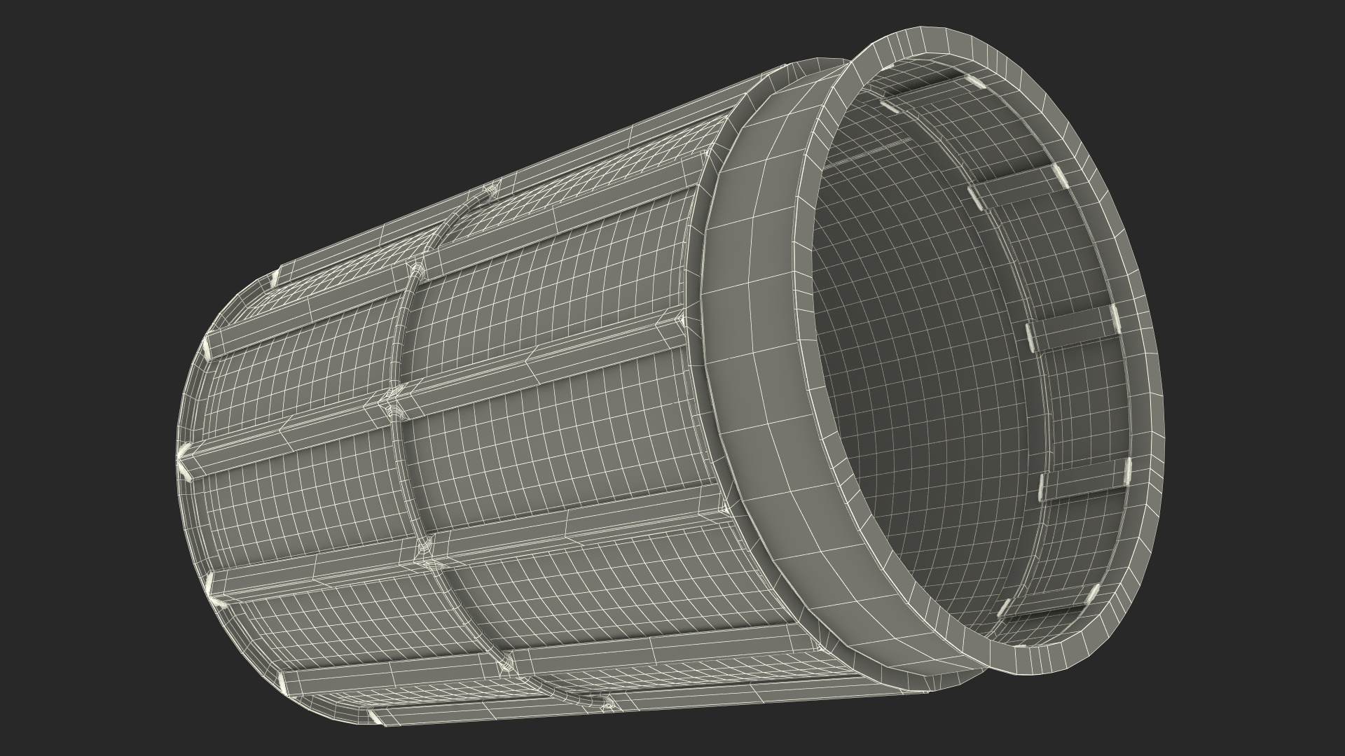 3D model New York City Public Trash Can