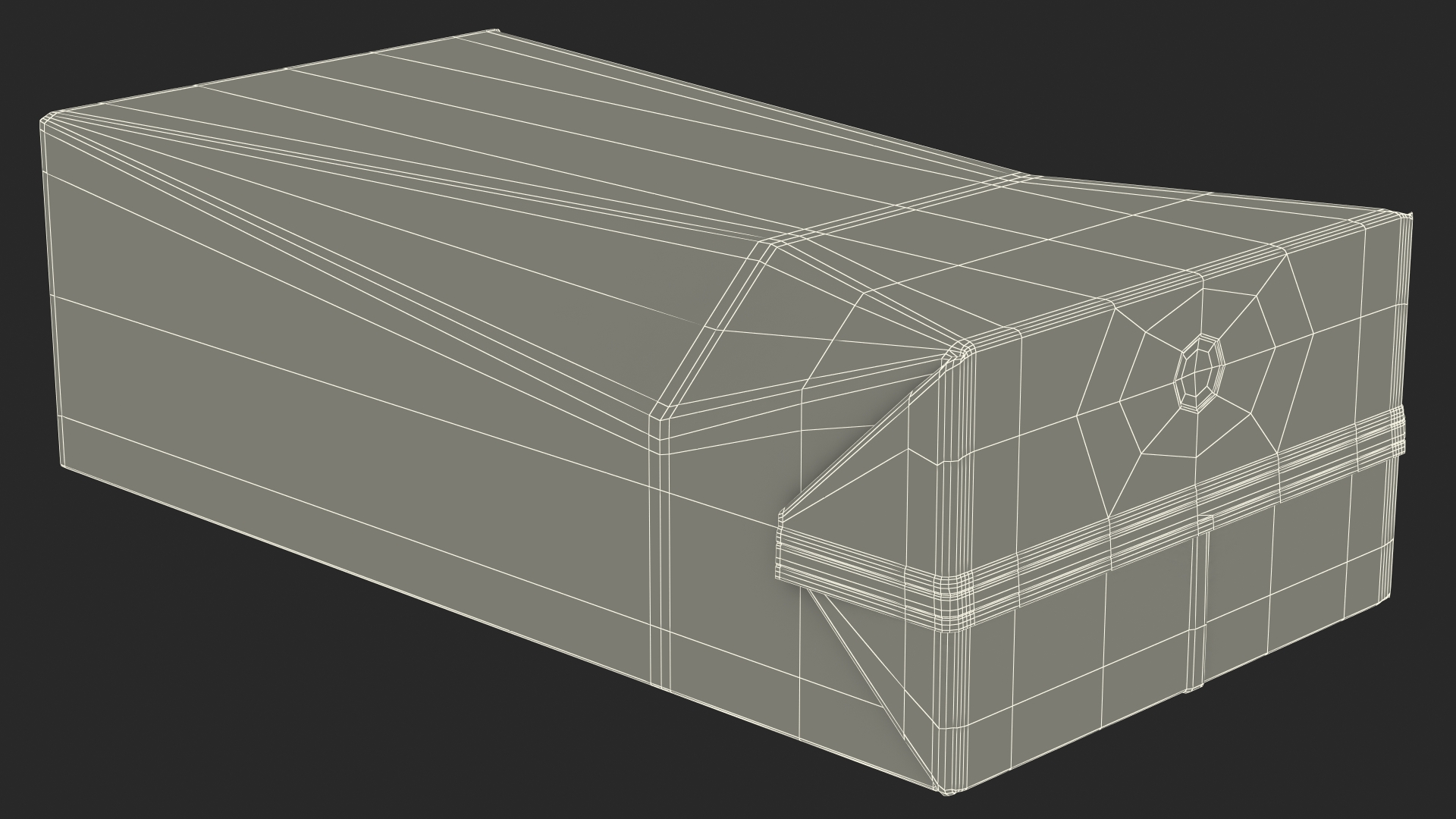 Small Aseptic Carton with Straw Hole Mockup Green 3D model