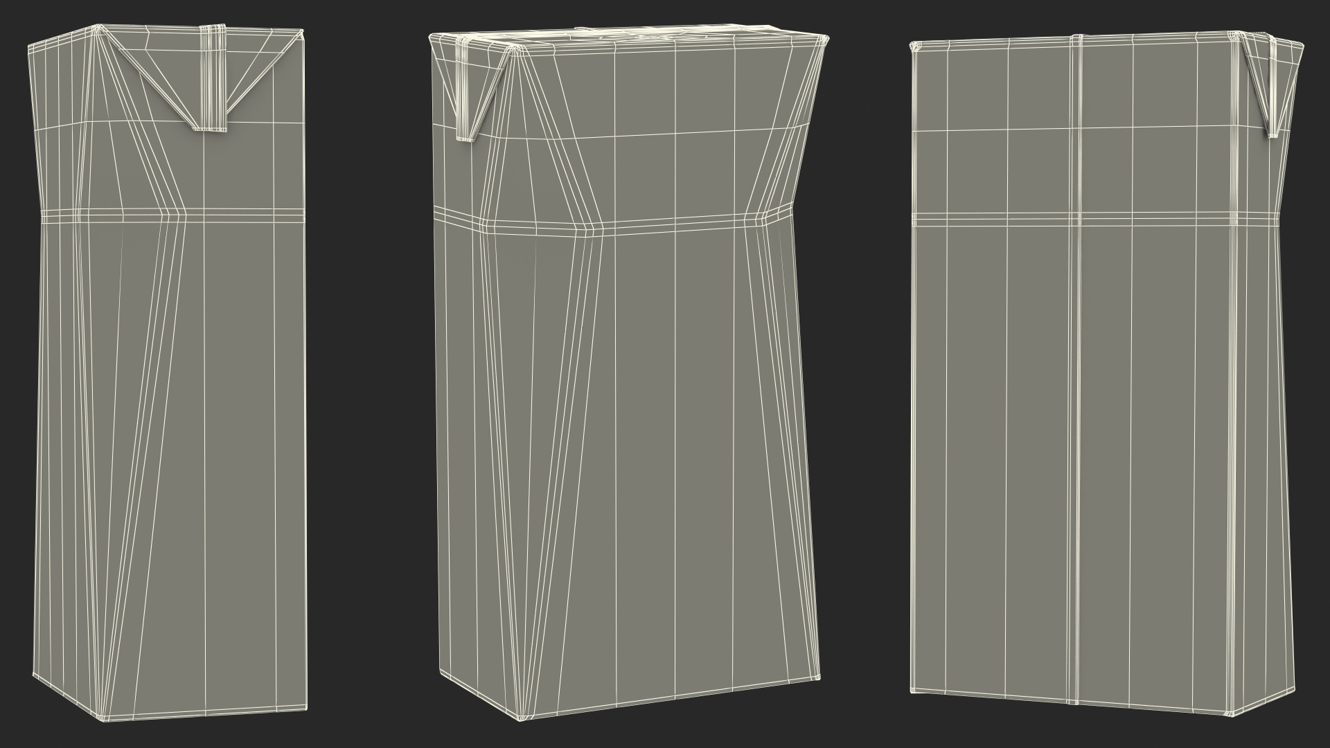 Small Aseptic Carton with Straw Hole Mockup Green 3D model