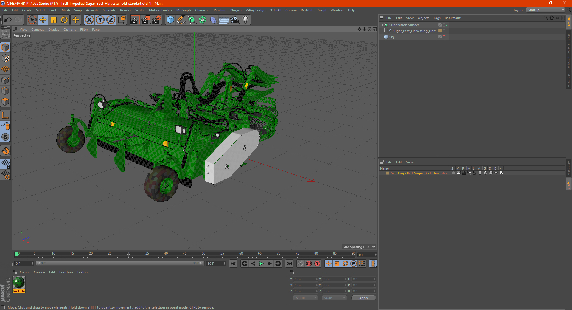 3D Sugar Beet Harvesting Unit