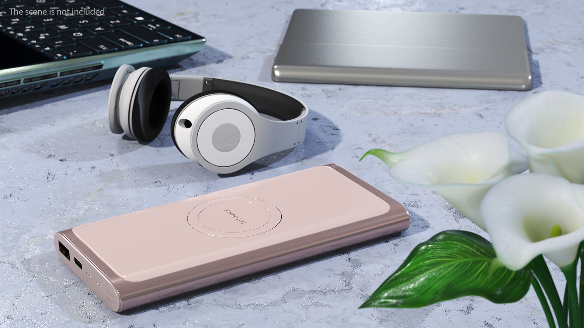Samsung Wireless Battery Pack Martian Pink 3D