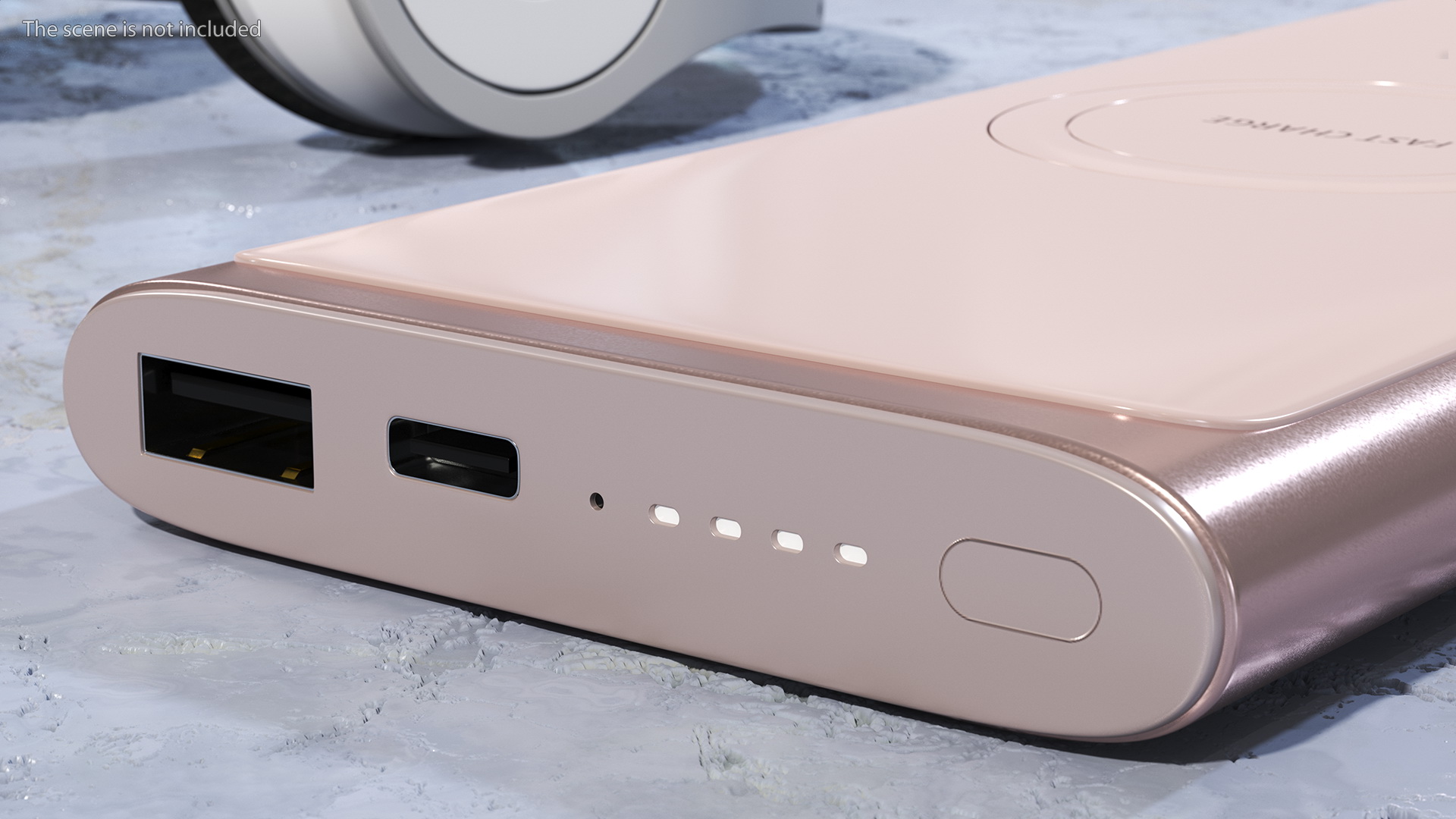 Samsung Wireless Battery Pack Martian Pink 3D