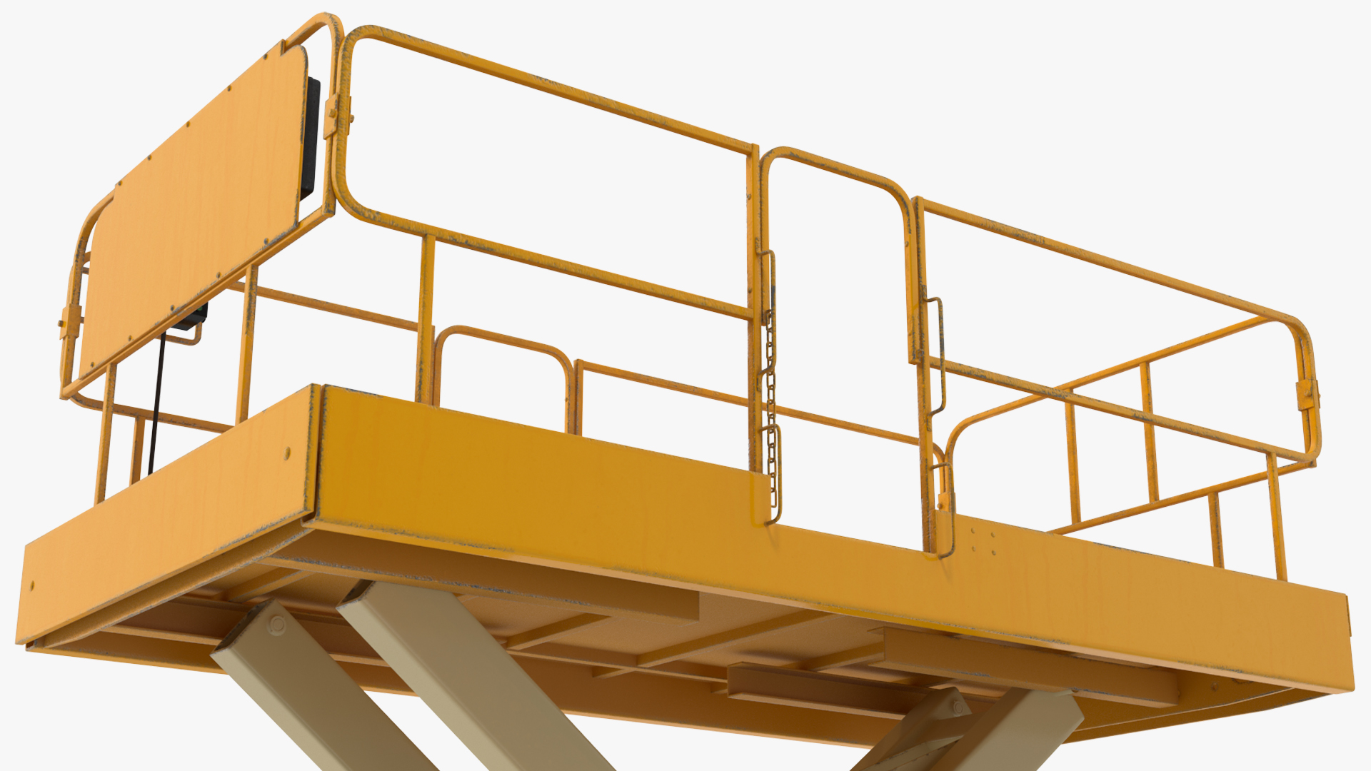 3D model Industrial Heavy Duty Scissor Lift Rigged for Maya