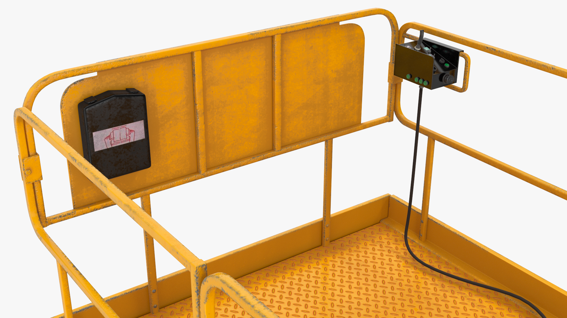 3D model Industrial Heavy Duty Scissor Lift Rigged for Maya