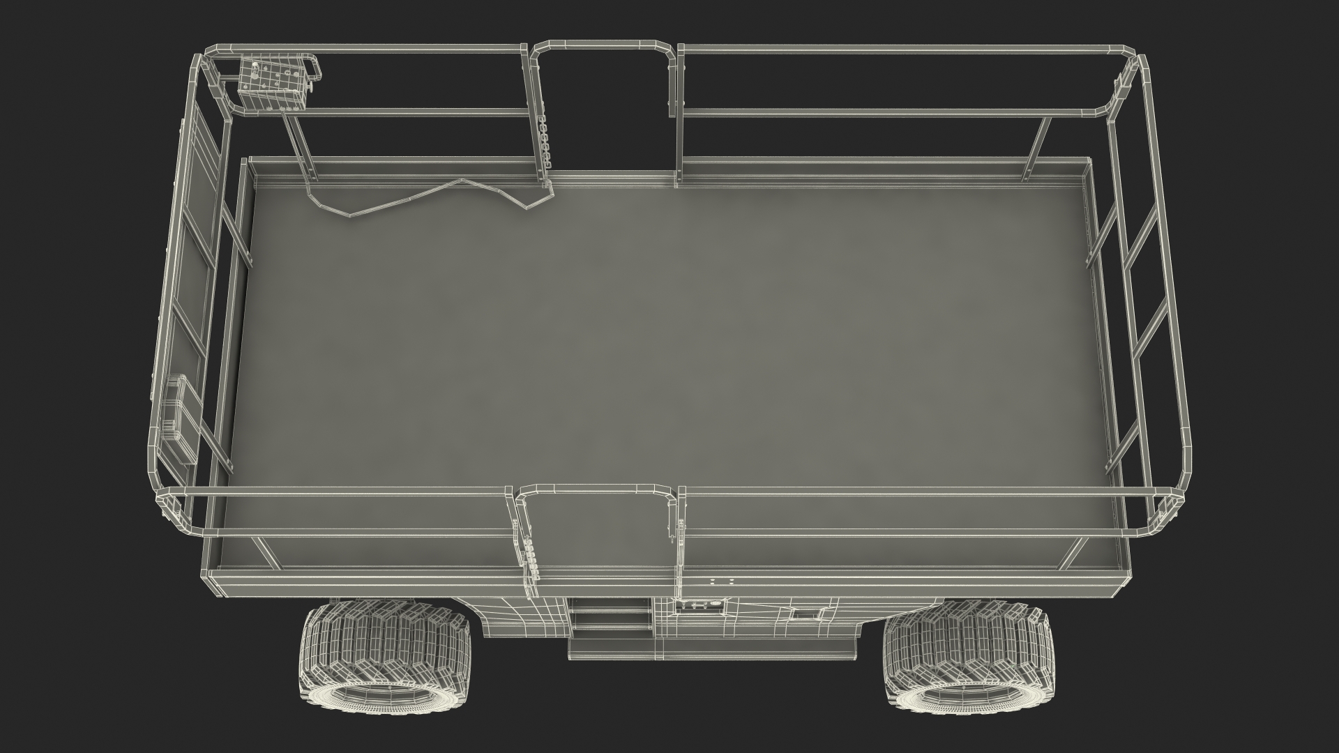 3D model Industrial Heavy Duty Scissor Lift Rigged for Maya