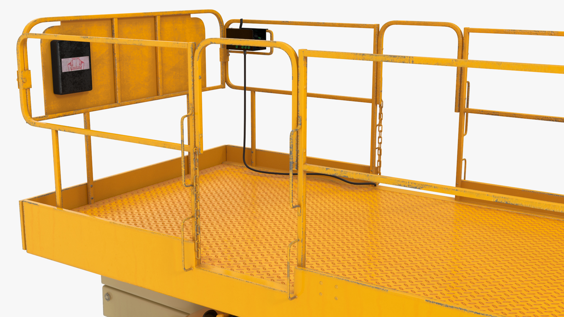 3D model Industrial Heavy Duty Scissor Lift Rigged for Maya