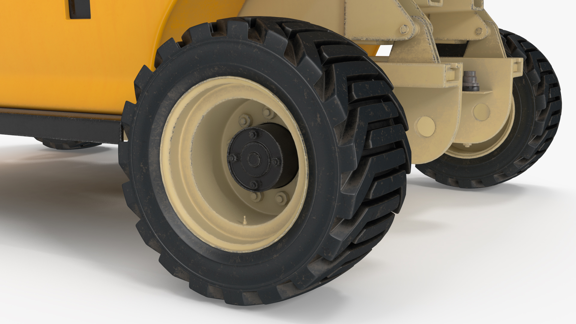 3D model Industrial Heavy Duty Scissor Lift Rigged for Maya