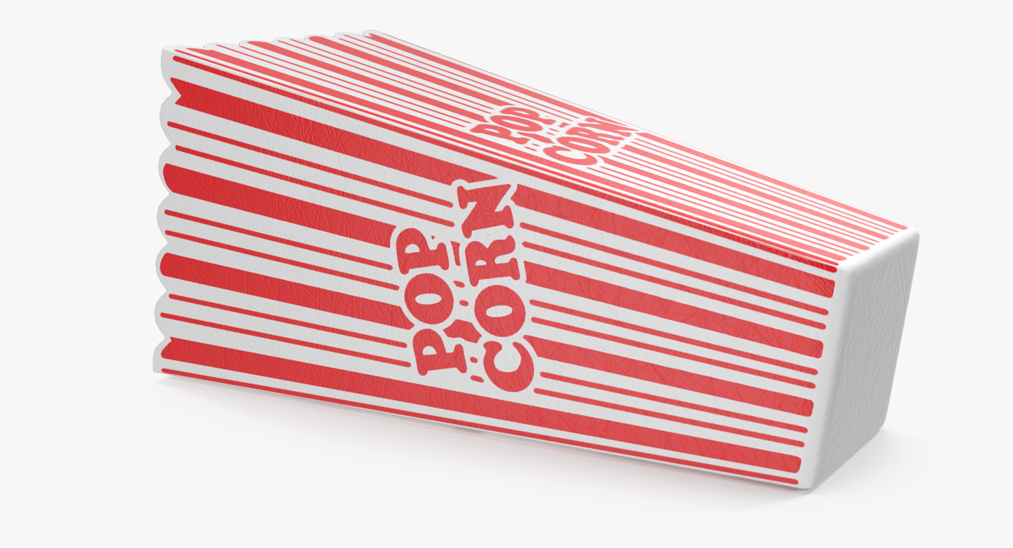 3D Popcorn Cup Long