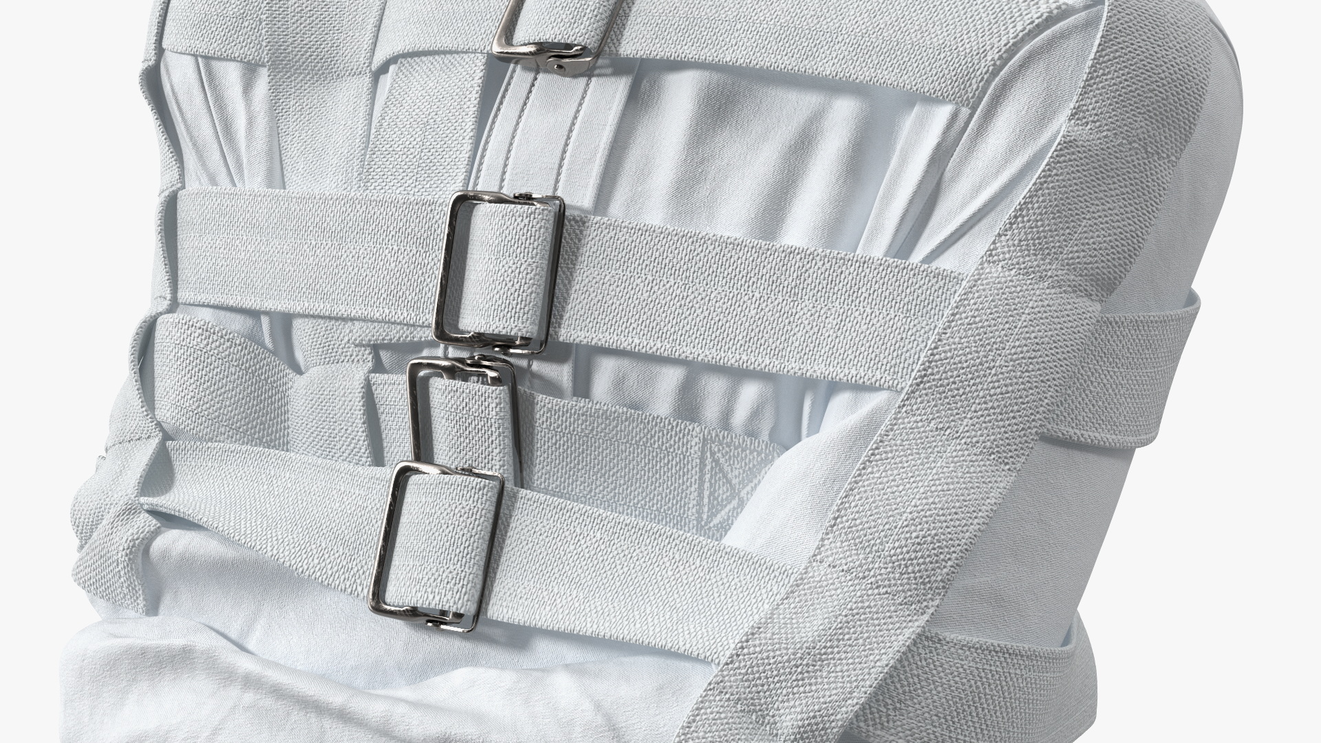3D model Human Strait Jacket White