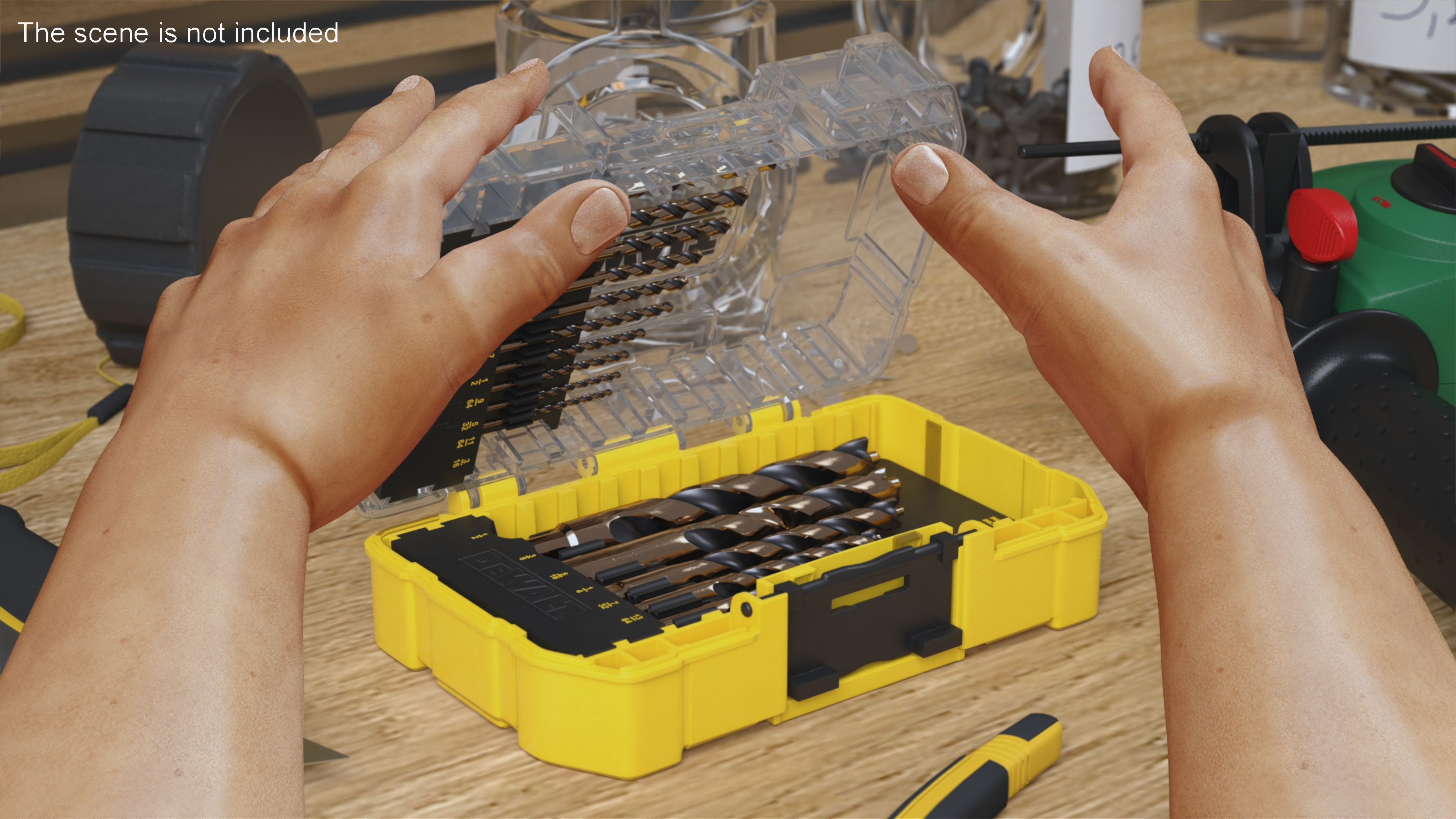 3D model Man Hands Rigged for Maya