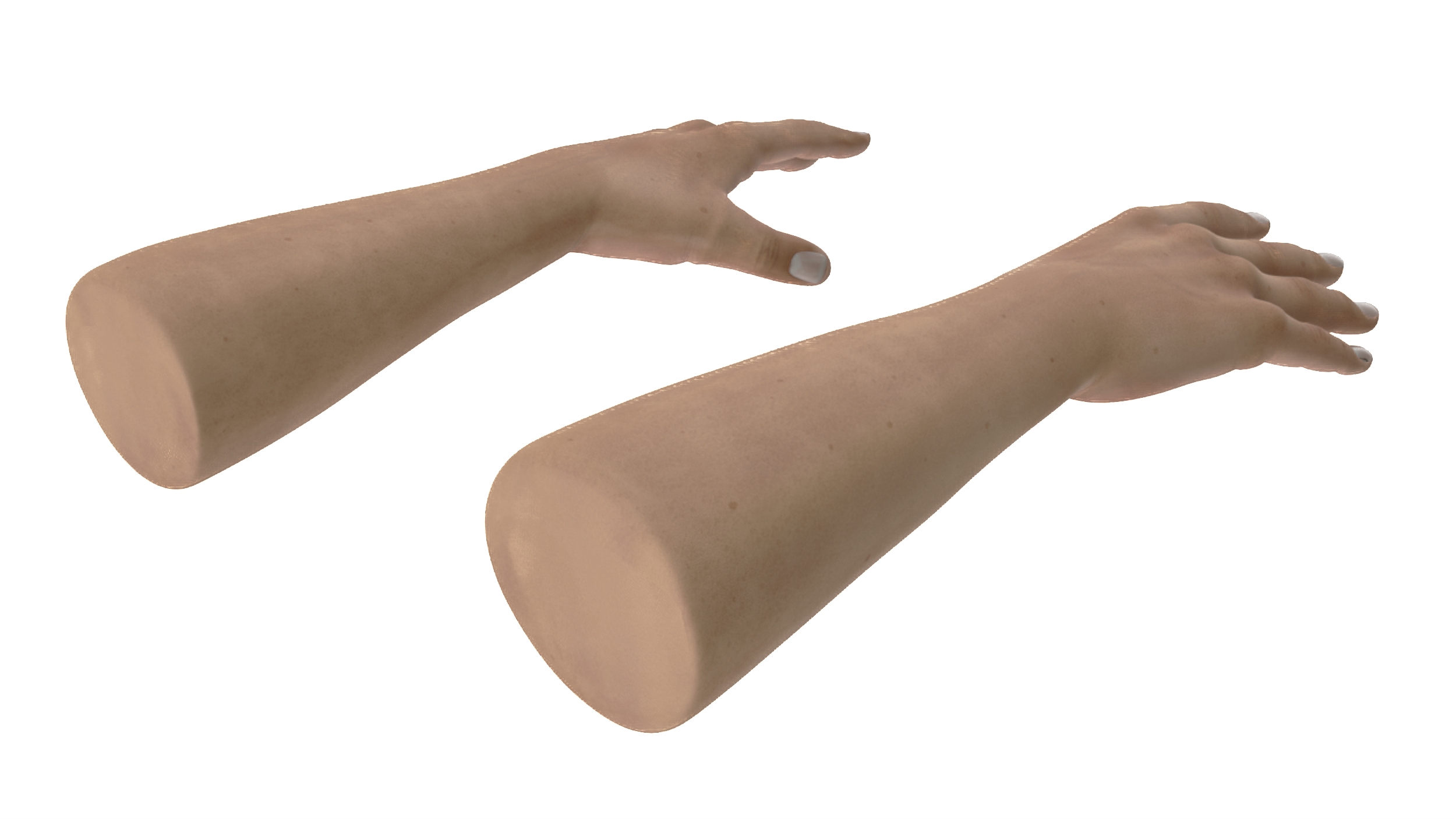 3D model Man Hands Rigged for Maya