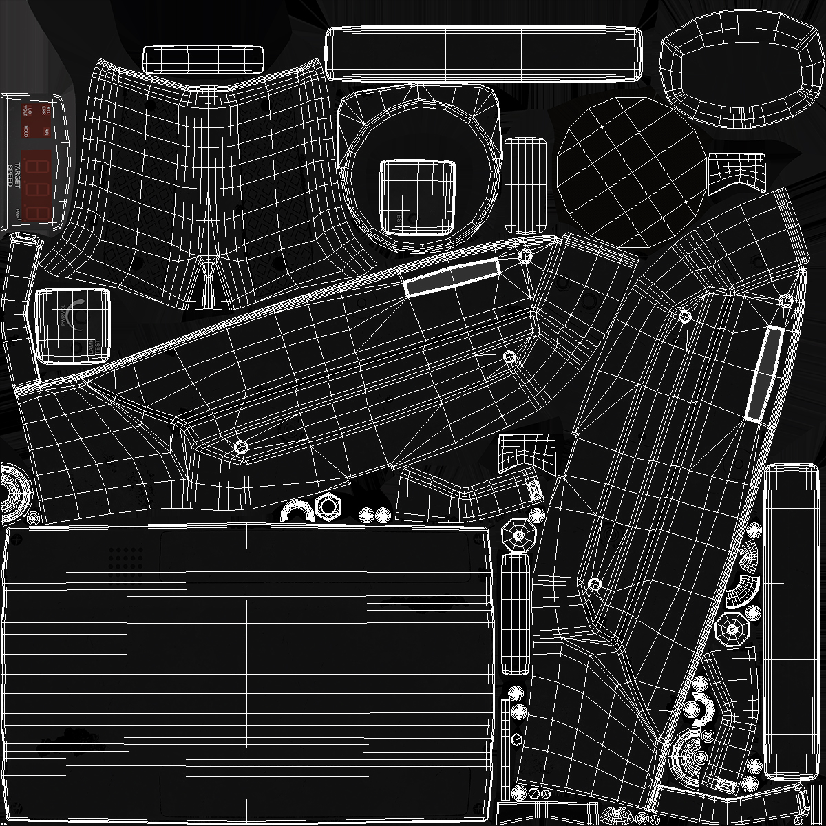 Radar Velocity Gun Black 3D model