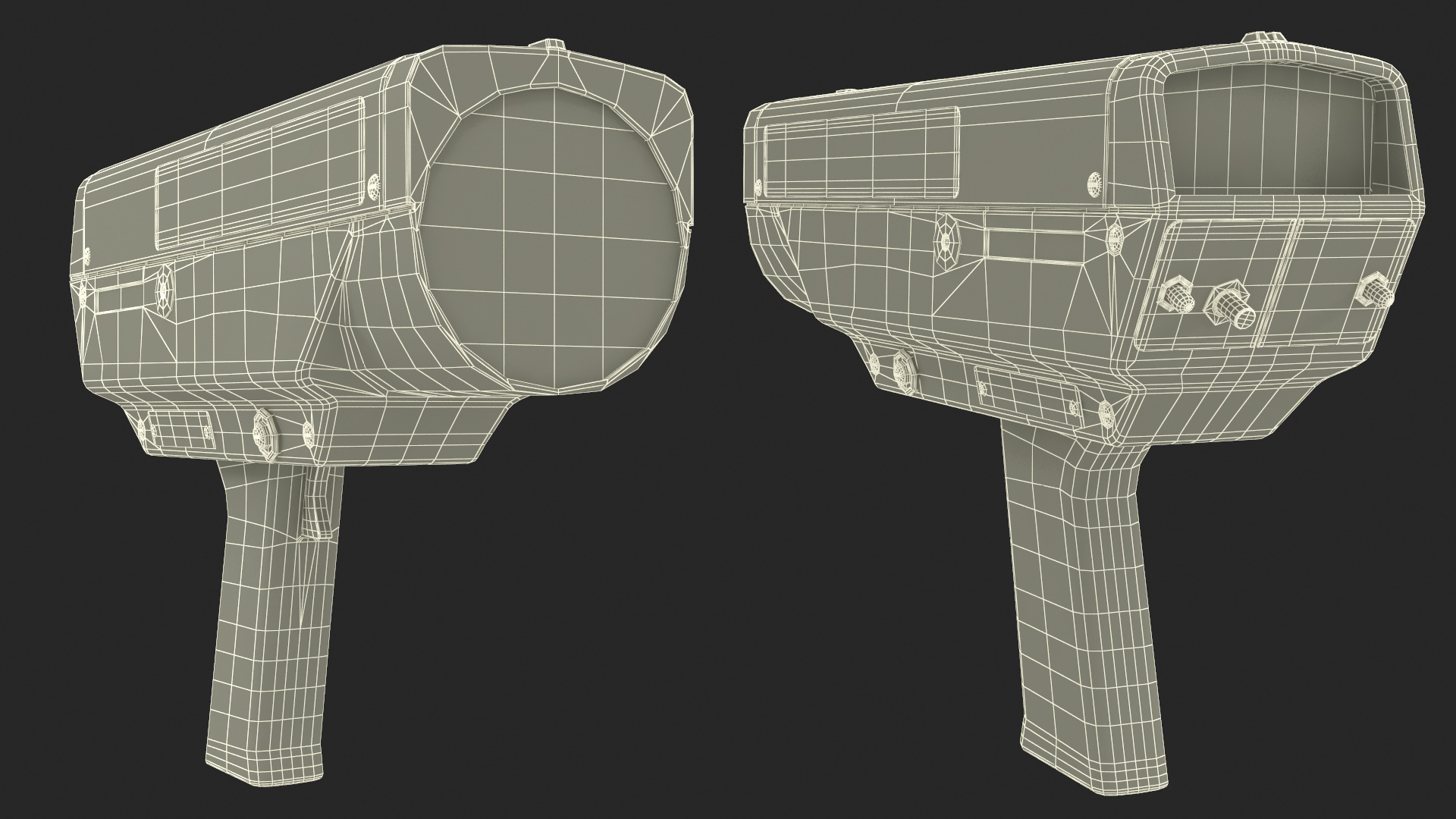 Radar Velocity Gun Black 3D model