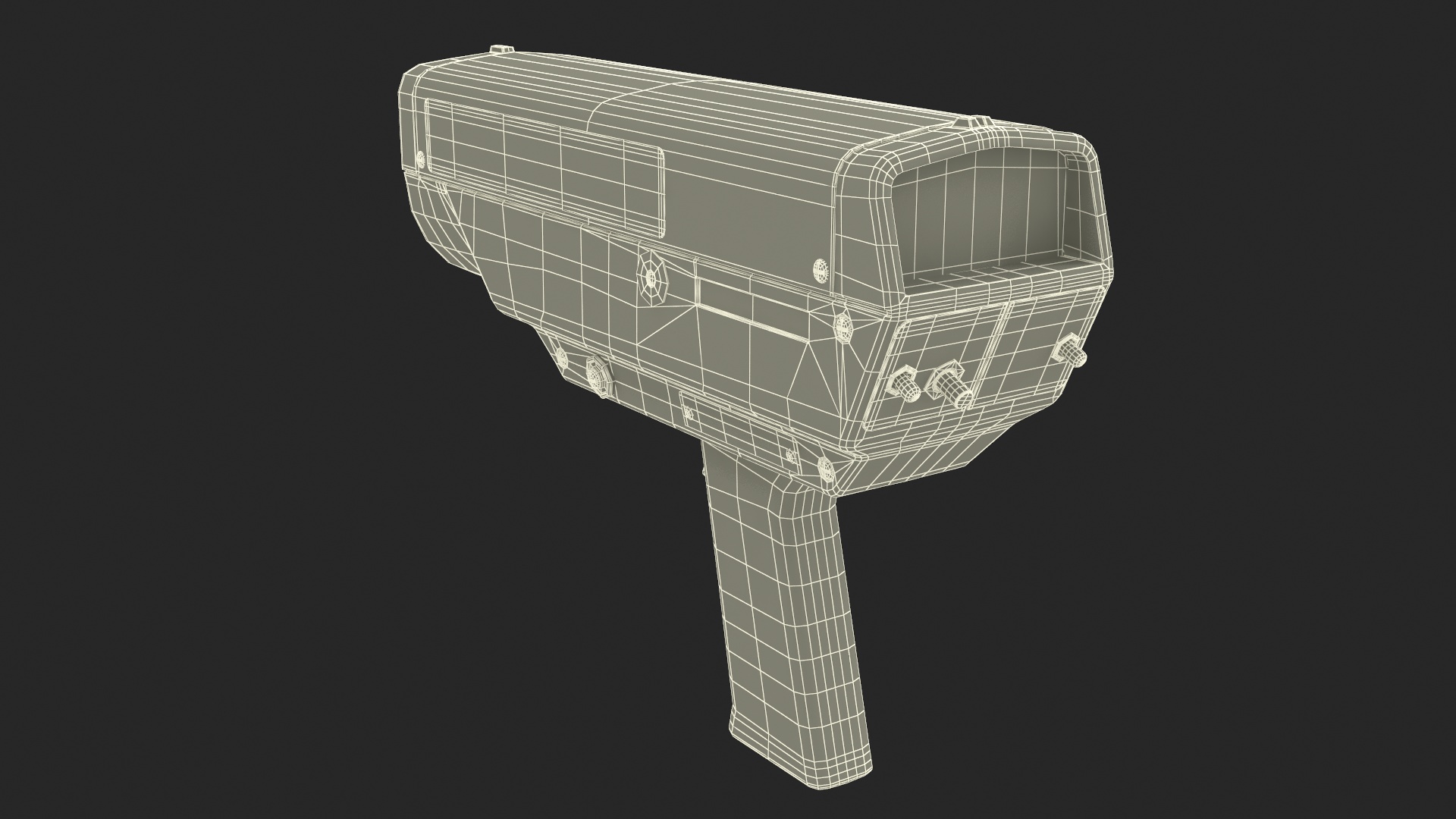 Radar Velocity Gun Black 3D model