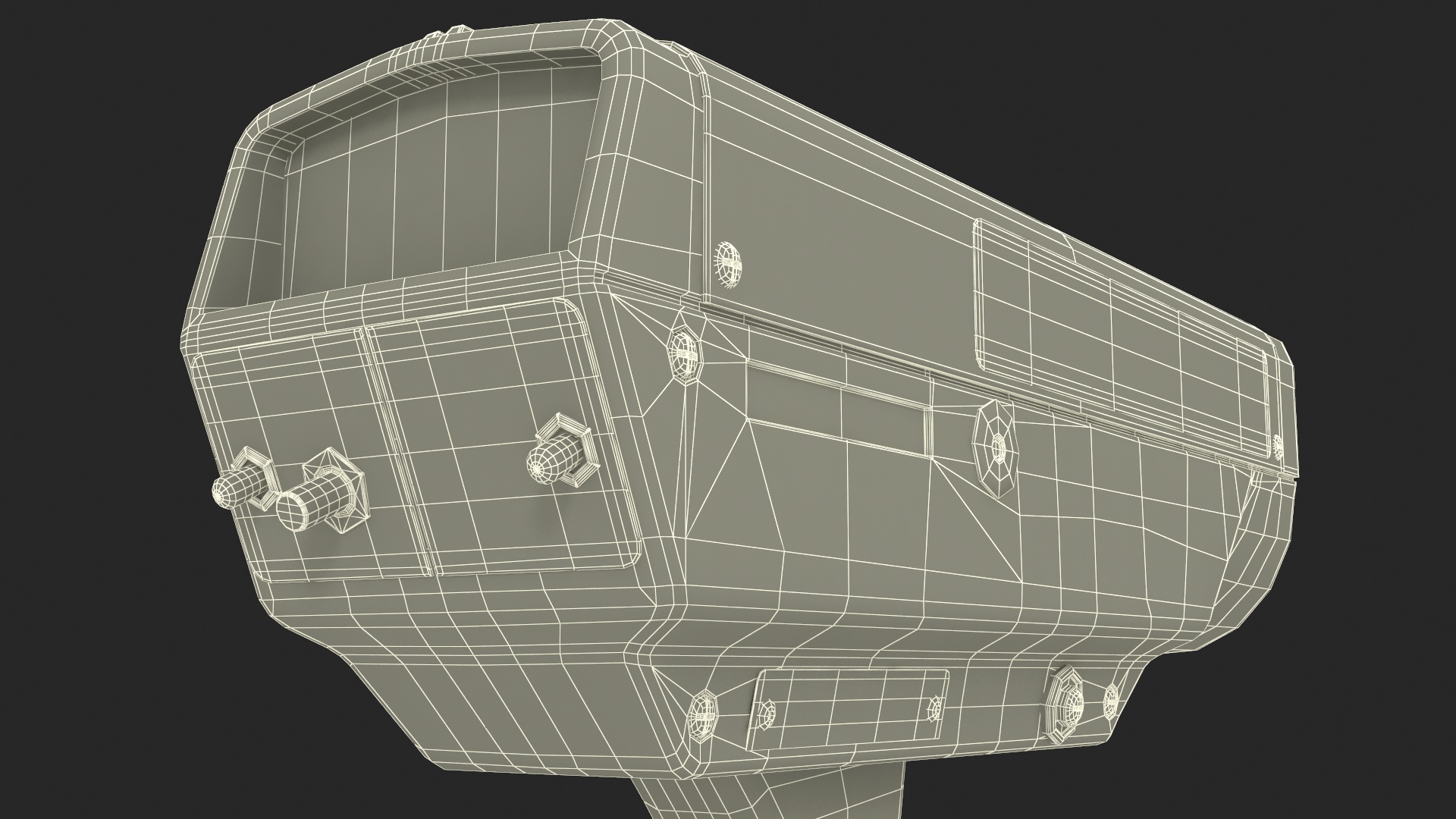 Radar Velocity Gun Black 3D model