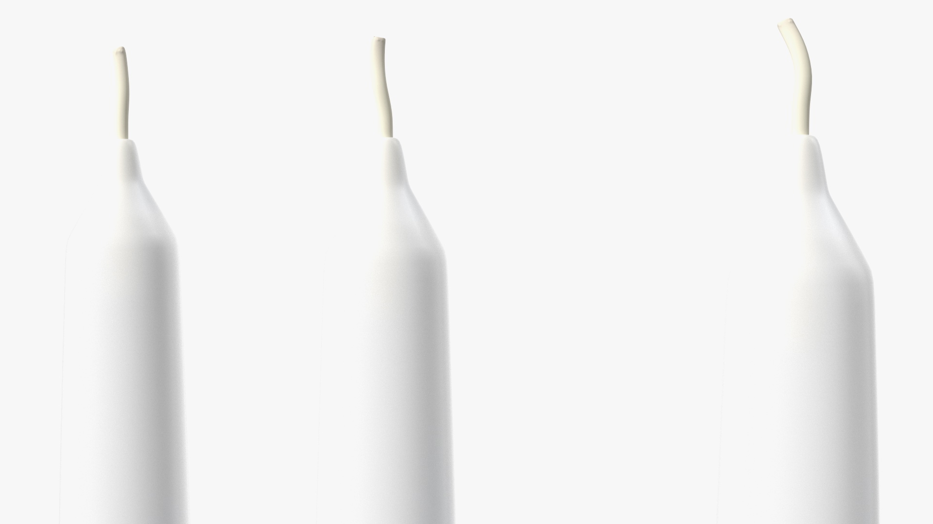 3D Hanukkah Candles