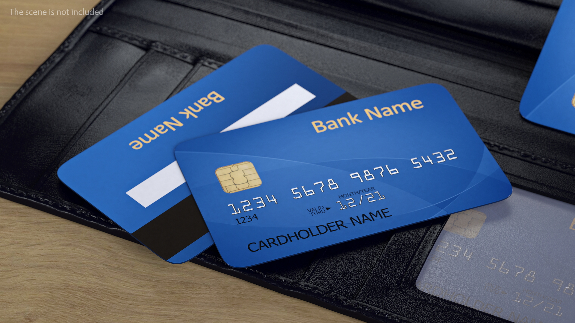 3D Credit Card Mockup model