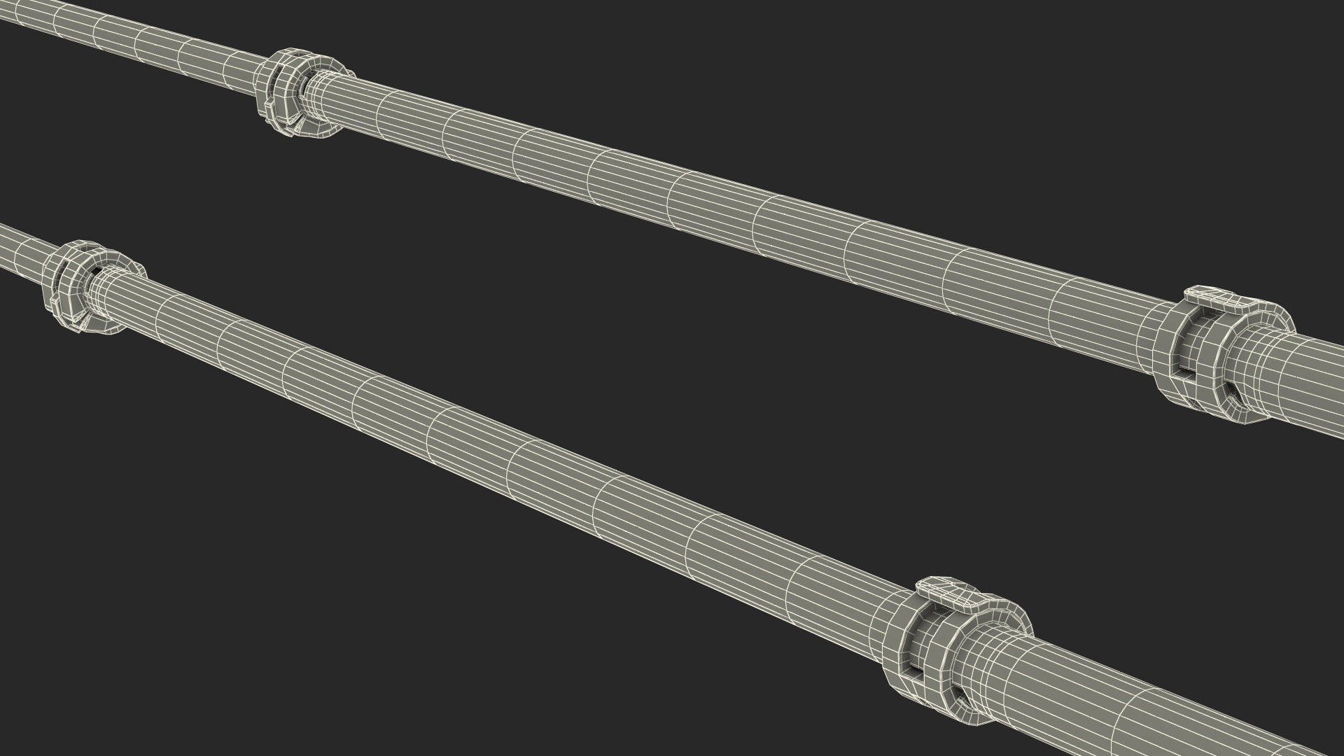 3D model Idle Blue Black Diamond Carbon Trekking-Poles
