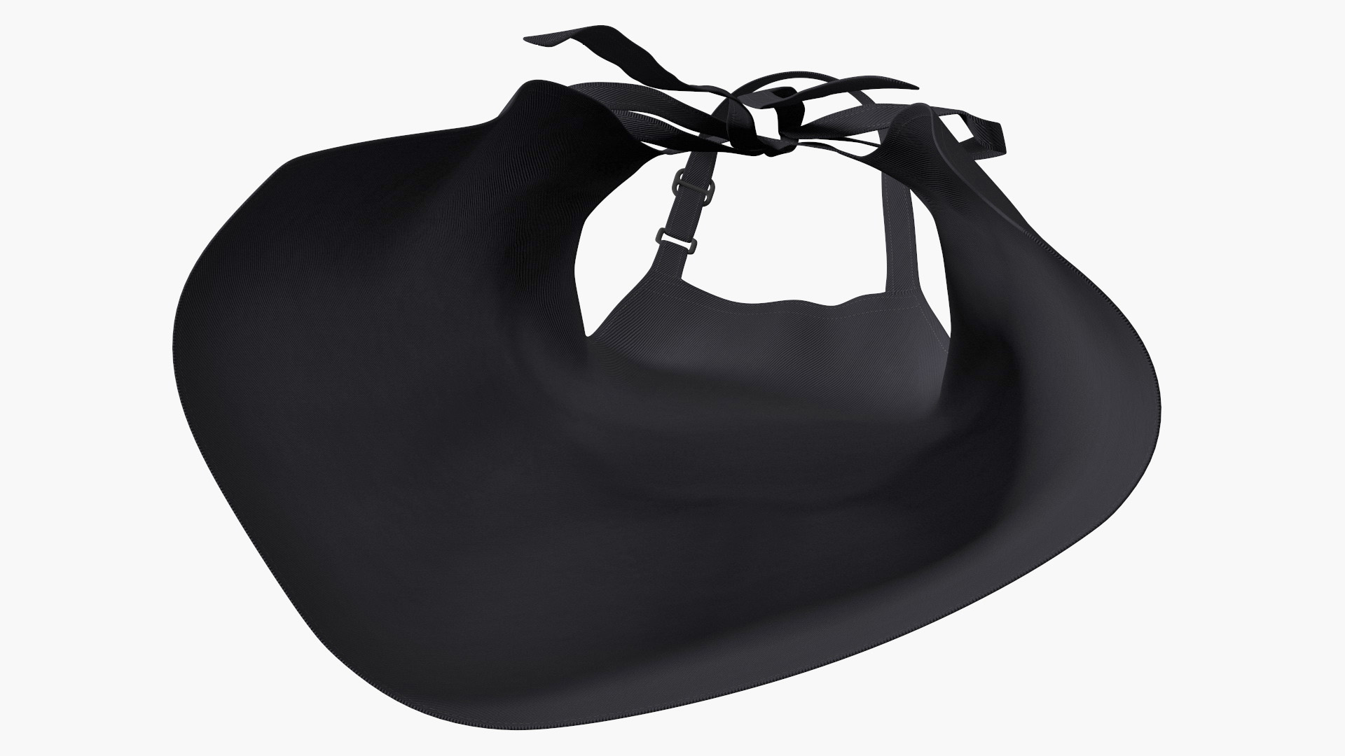 Cooking Apron Black 3D model