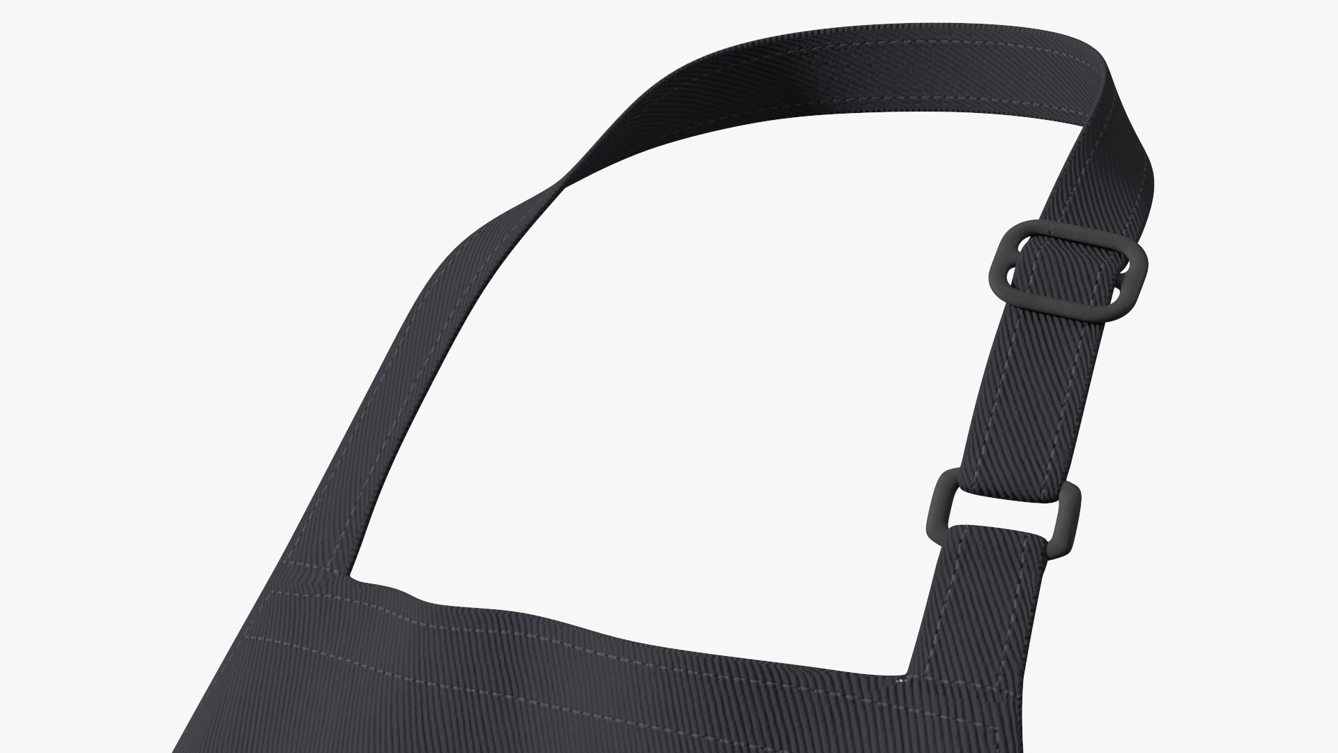 Cooking Apron Black 3D model