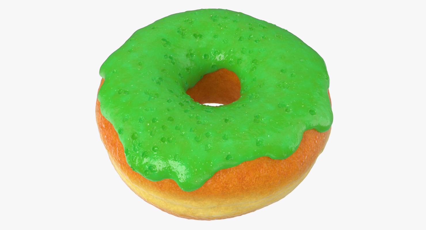 3D Green Donut