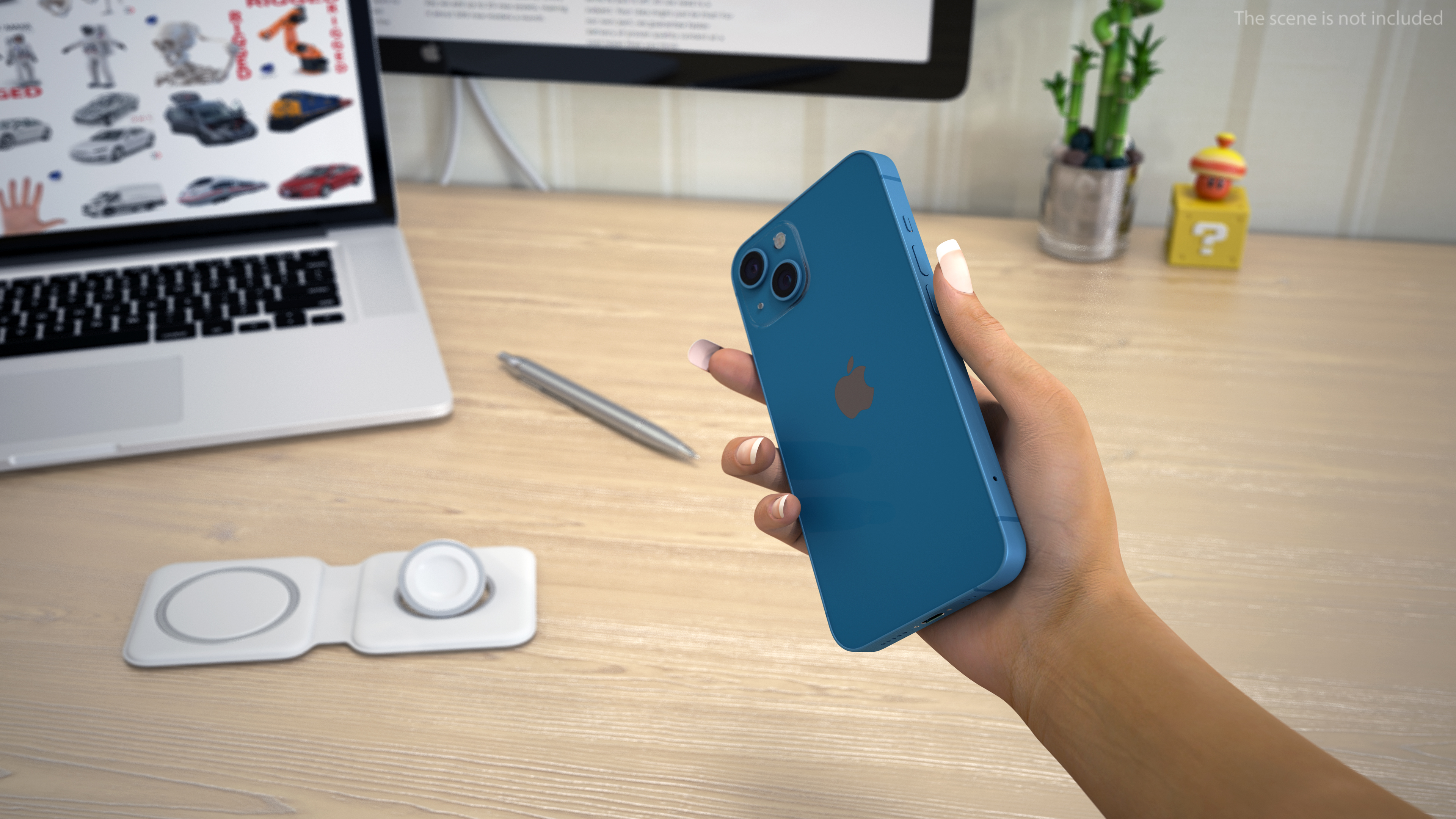 3D model Blue Apple iPhone 13