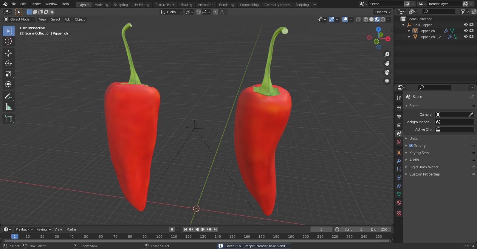 Chili Pepper 3D