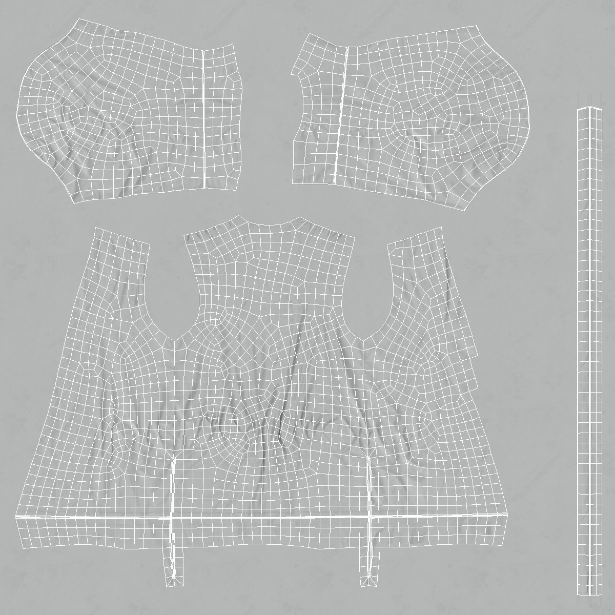 3D Karate Practitioner in Gi with Black Belt Rigged model