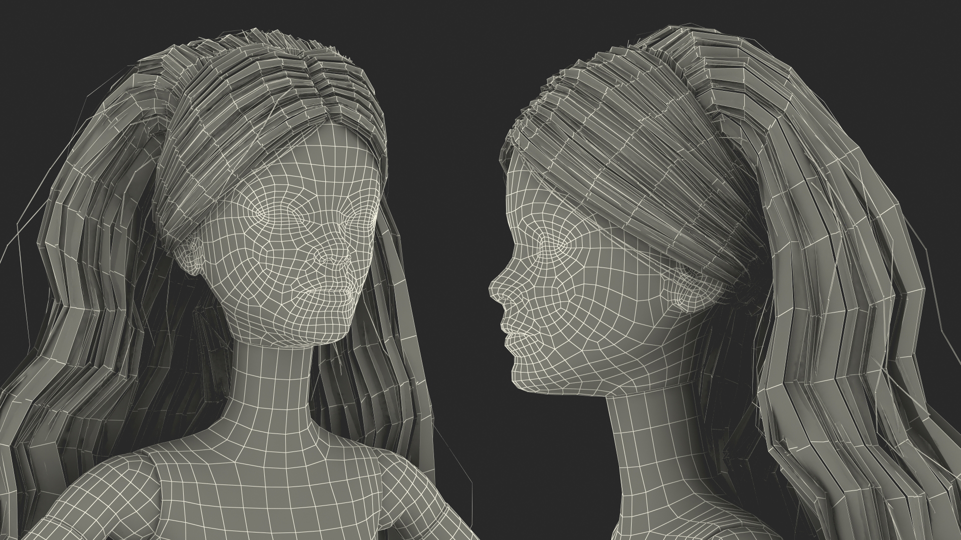 3D Barbie Doll Without Clothes Rigged for Modo model