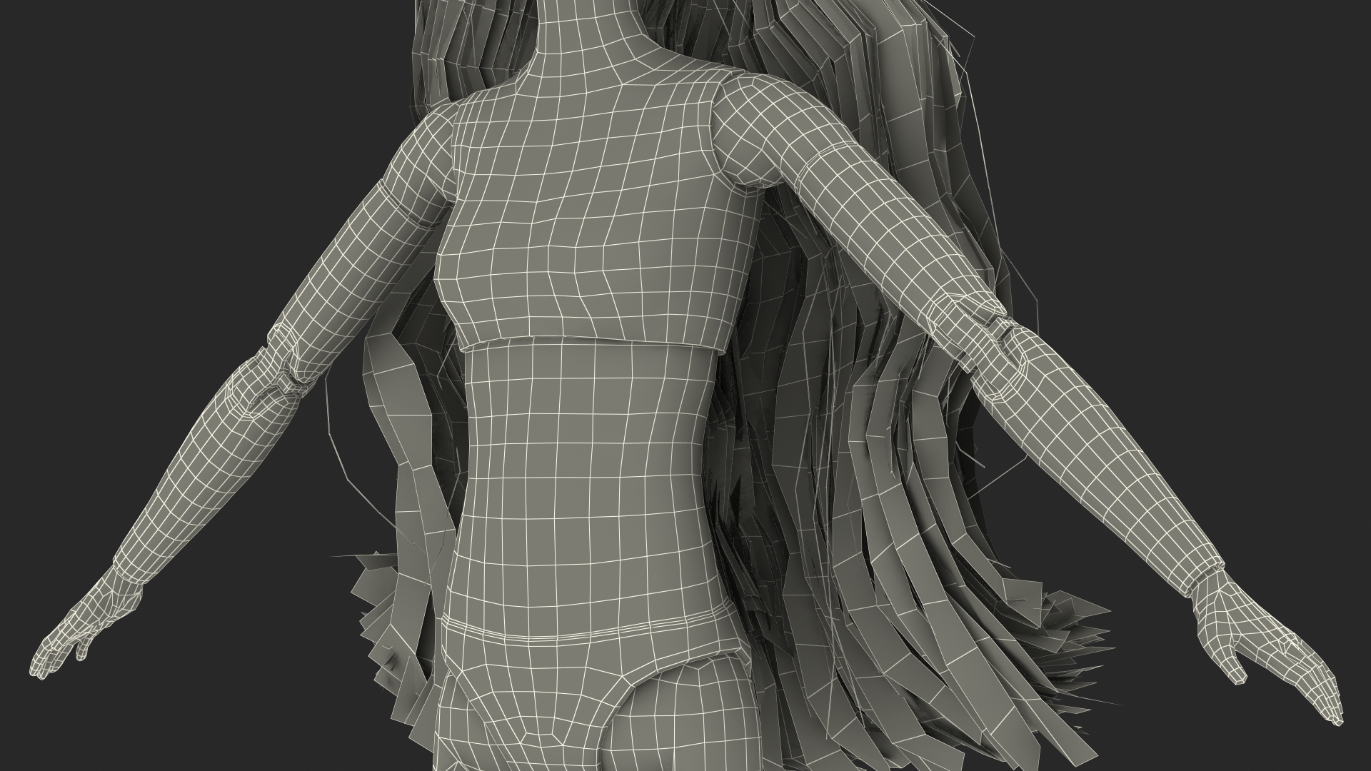 3D Barbie Doll Without Clothes Rigged for Modo model