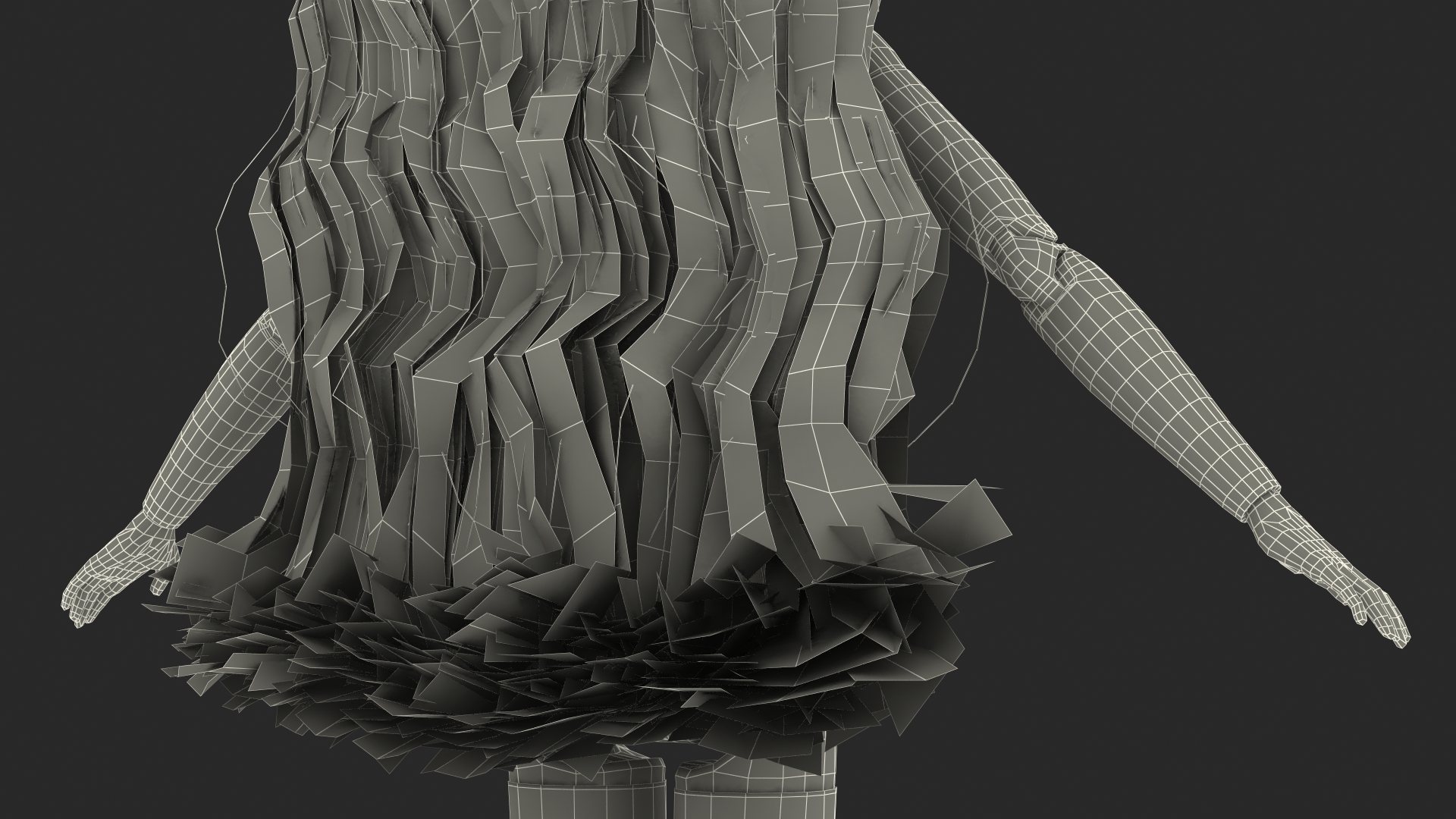 3D Barbie Doll Without Clothes Rigged for Modo model