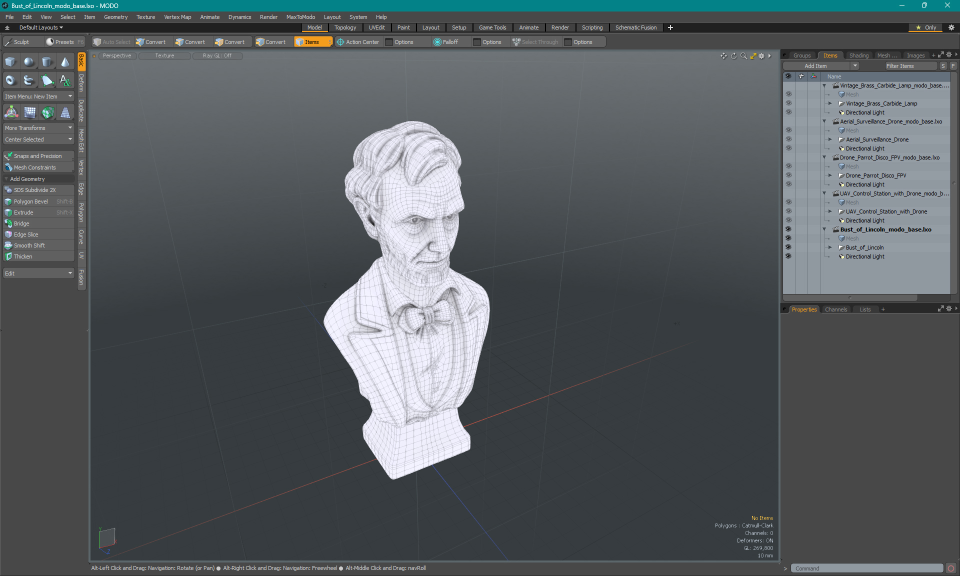 3D model Bust of Lincoln