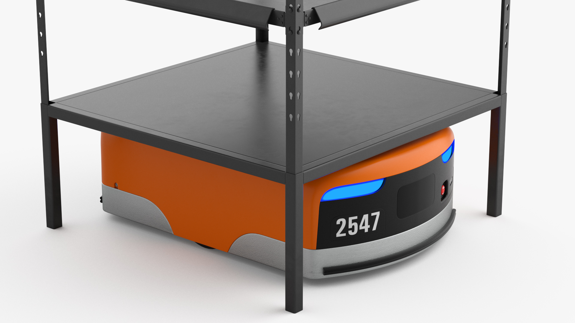 Amazon Kiva Warehouse Robot with Rack 3D