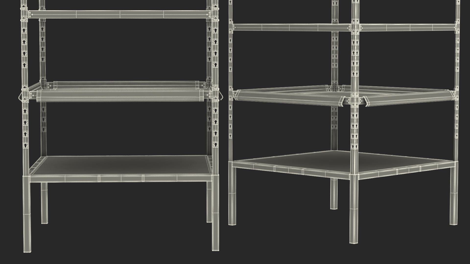Amazon Kiva Warehouse Robot with Rack 3D