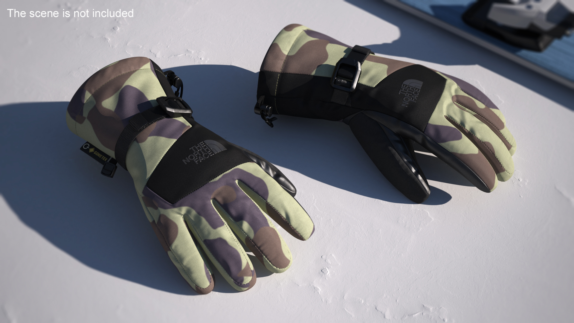 The North Face Mens Montana Etip GTX Ski Gloves Camo 3D