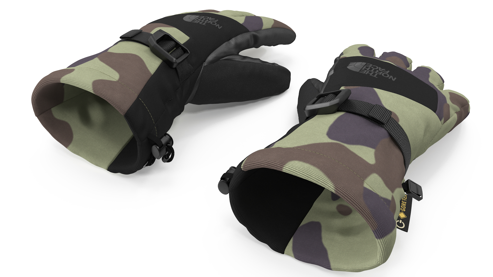 The North Face Mens Montana Etip GTX Ski Gloves Camo 3D
