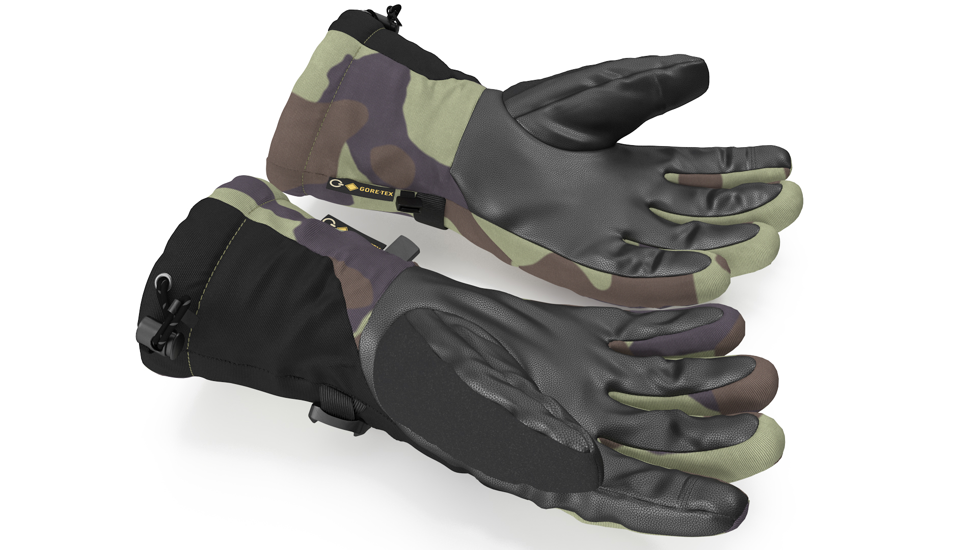 The North Face Mens Montana Etip GTX Ski Gloves Camo 3D