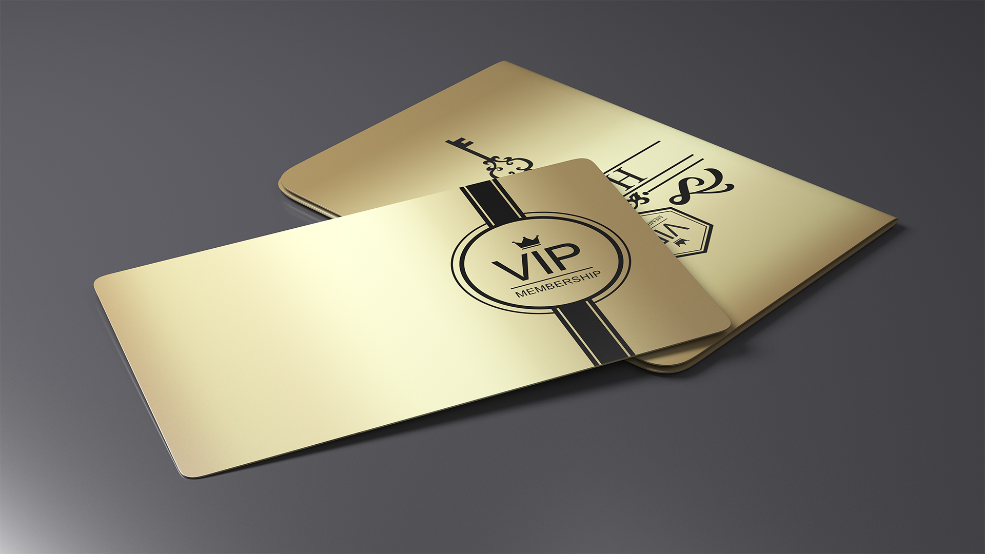 Guest Room Hotel Keycard Gold 3D model