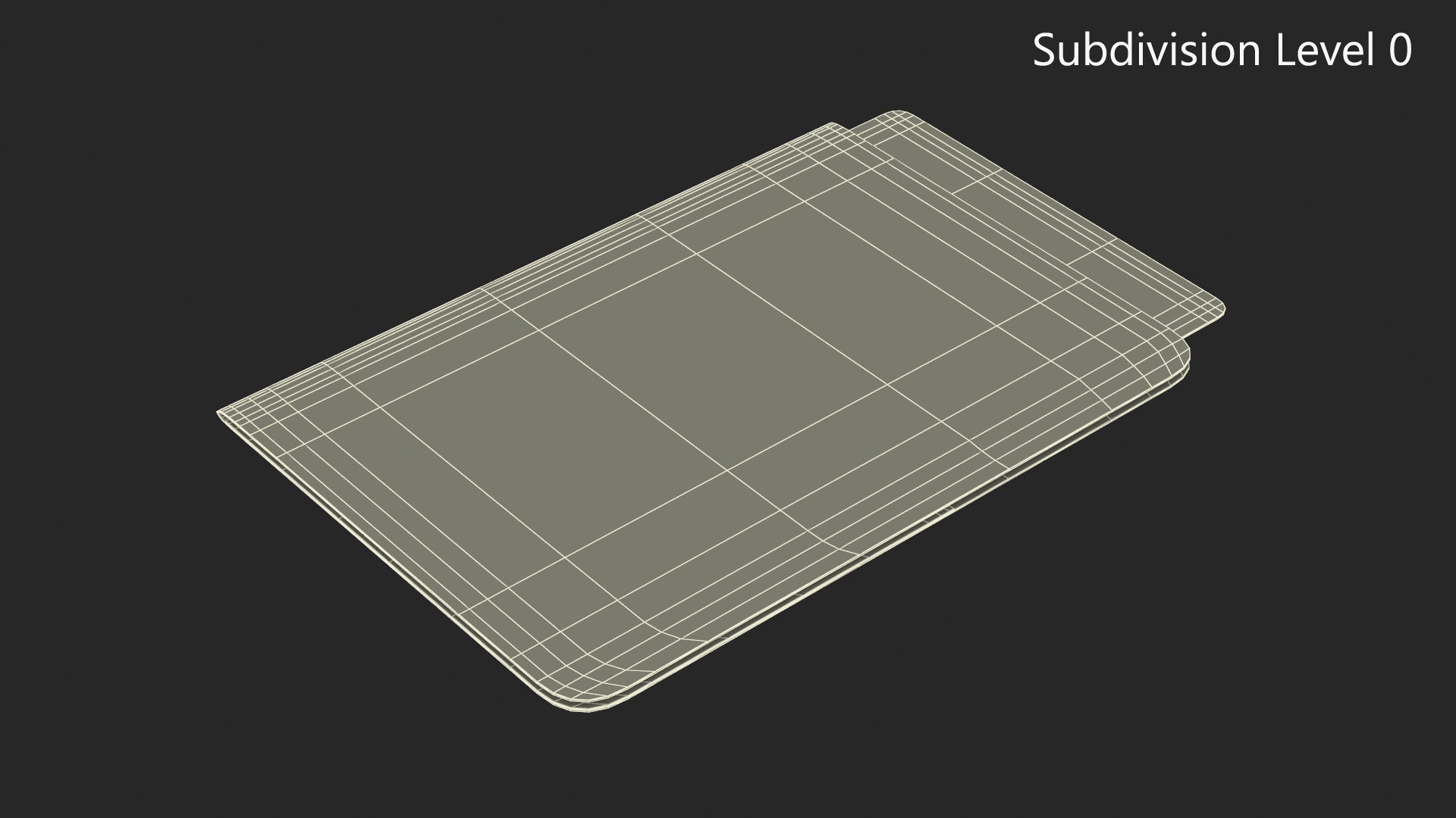 Guest Room Hotel Keycard Gold 3D model