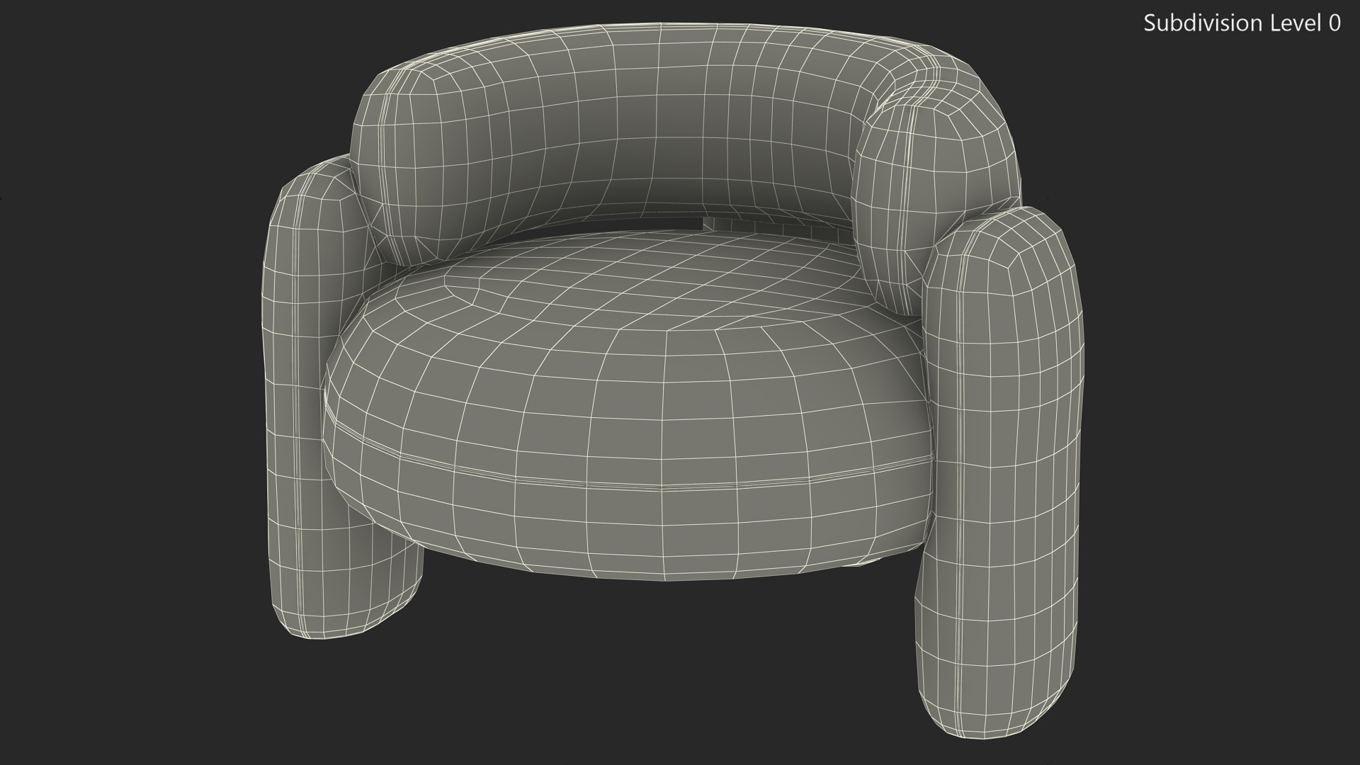 Red Velvet Royal Stranger Embrace Armchair 3D