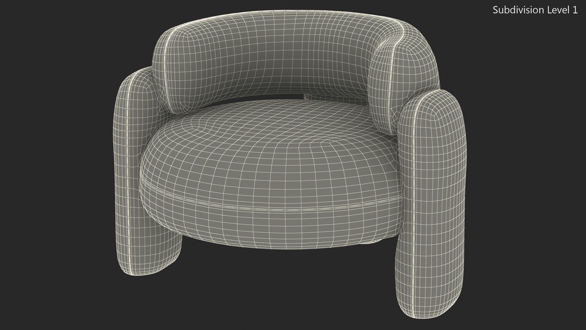 Red Velvet Royal Stranger Embrace Armchair 3D