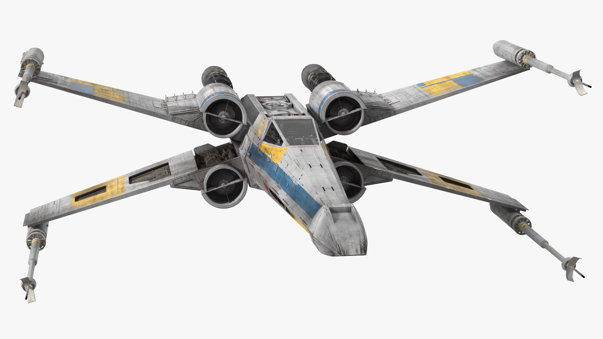 3D model X-Wing Starfighter Rigged